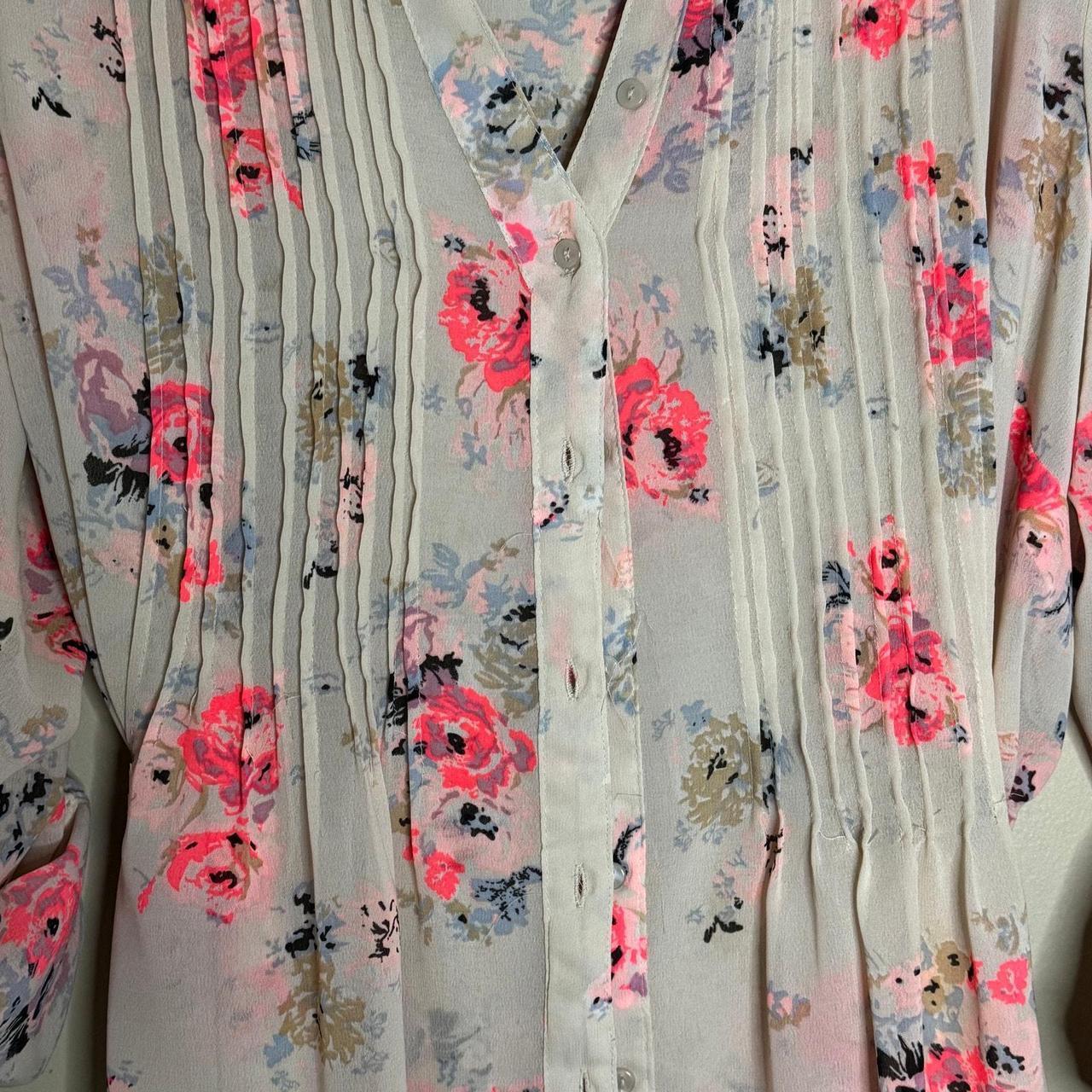 Source Unknown Women's Blouse - Cream/Multi - 3XL… - image 3