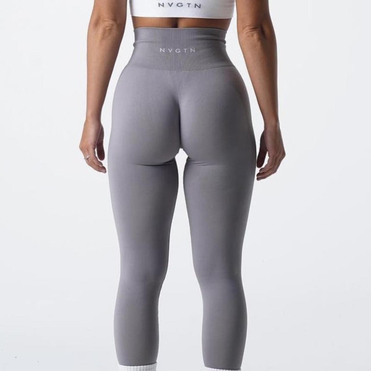 seamless grey NVGTN leggings! super flattering! Like... - Depop
