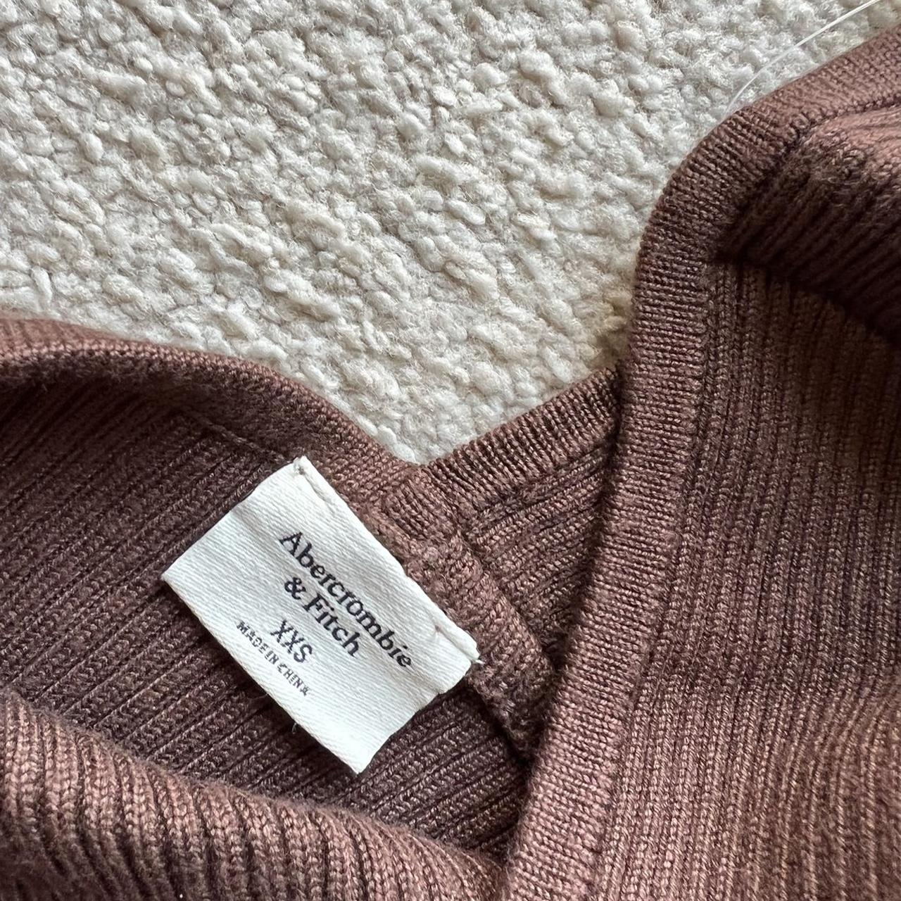 Abercrombie & Fitch A&F One Shoulder Ribbed Knit... - Depop