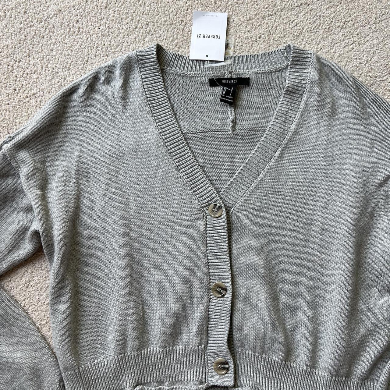 Gray cardigan sale forever 21