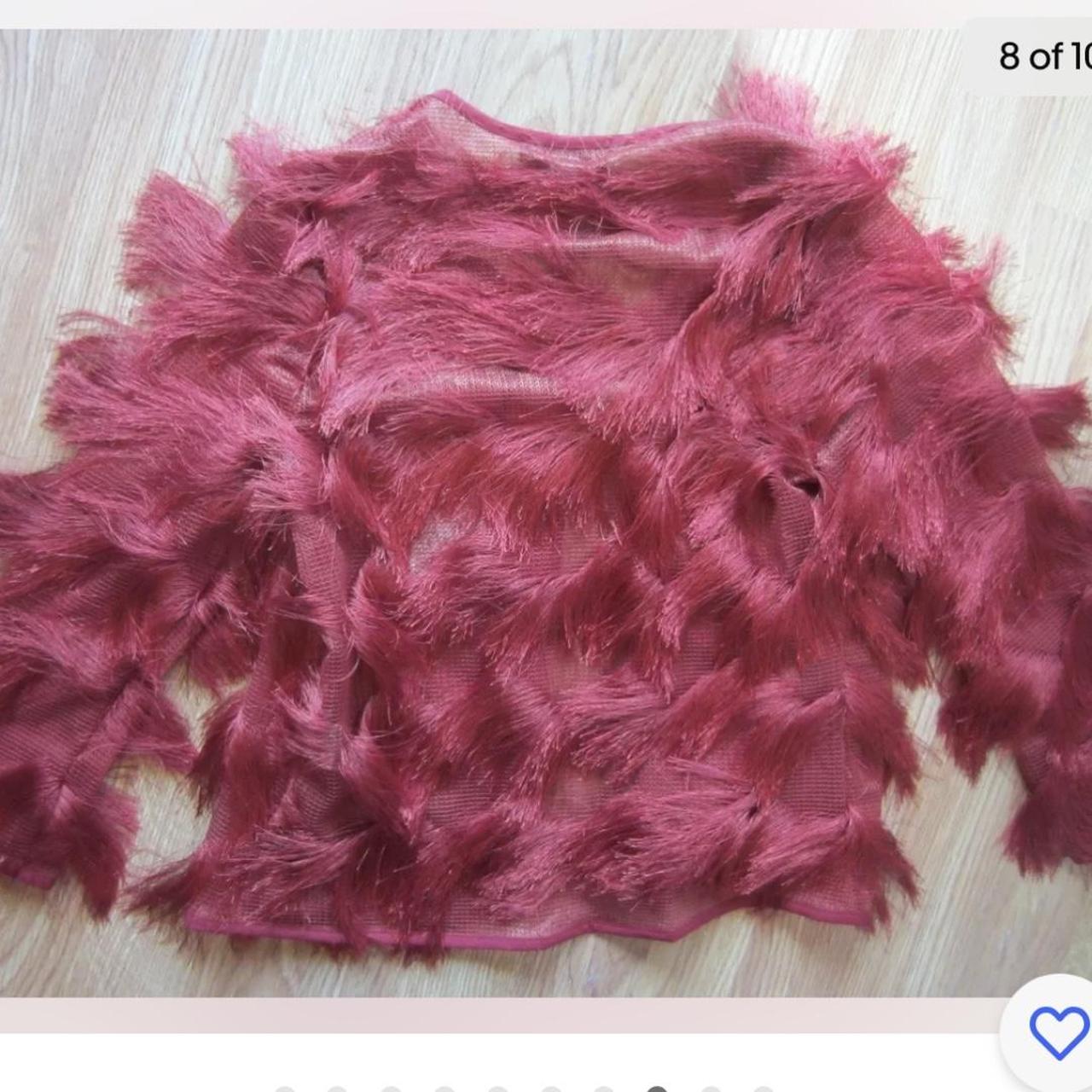 River Island Women's Red and Burgundy Cardigan (2)