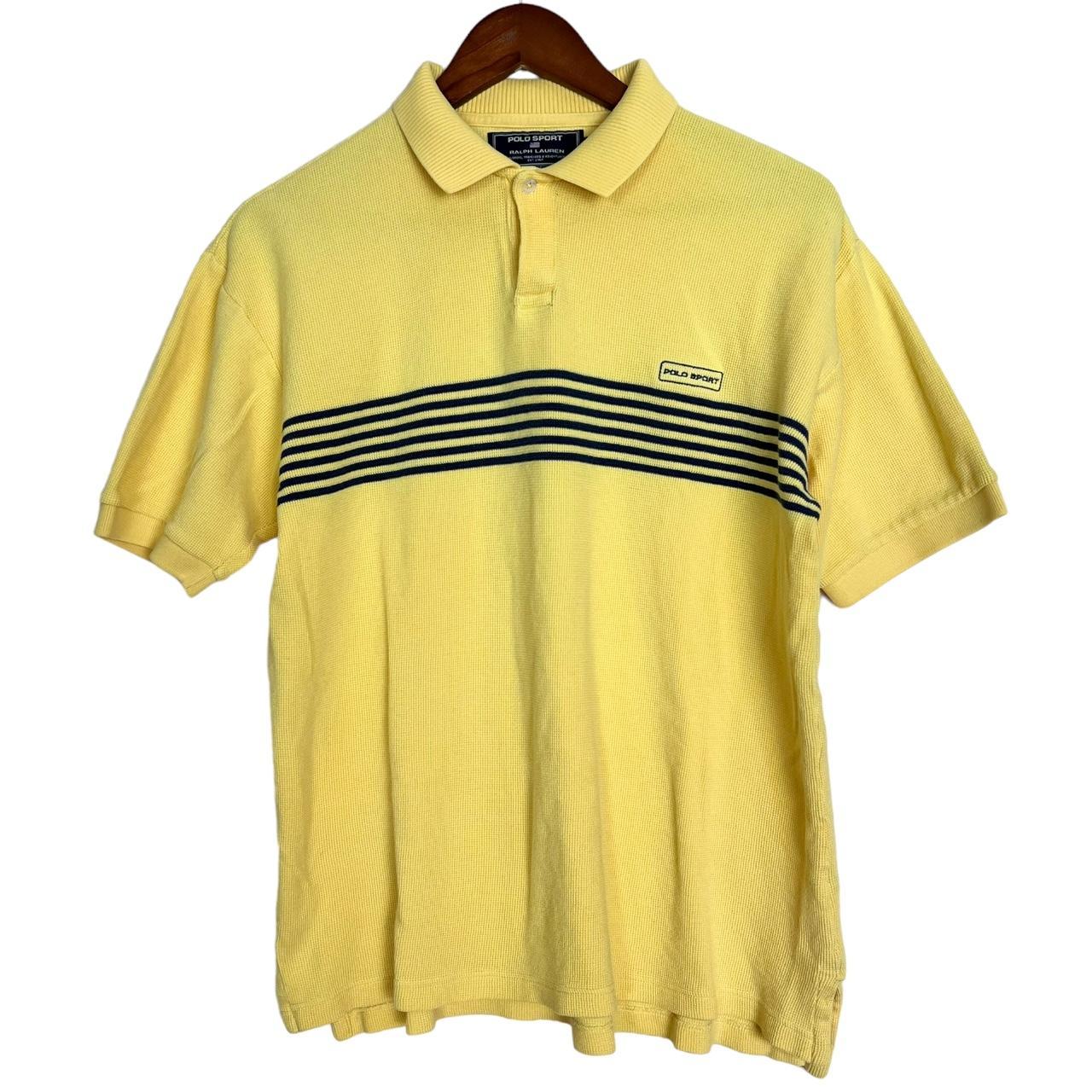 Vintage Polo Sport By Ralph Lauren Yellow and... - Depop