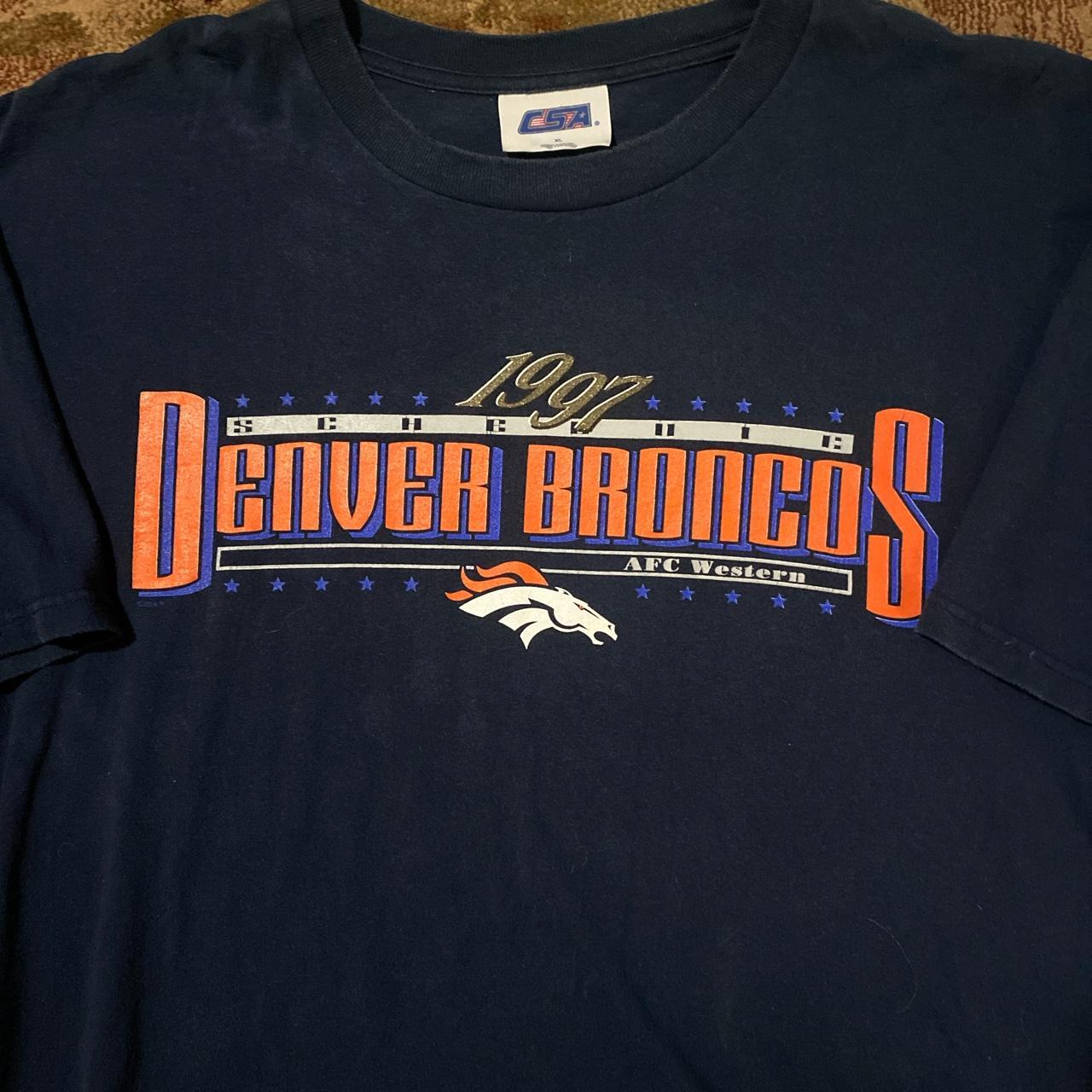 This Denver Broncos White NFL Licensed T-Shirt/Shirt - Depop