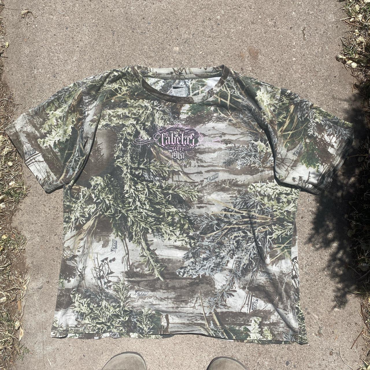 Real tree Polo hunting/fishing shirt sz XXL could - Depop