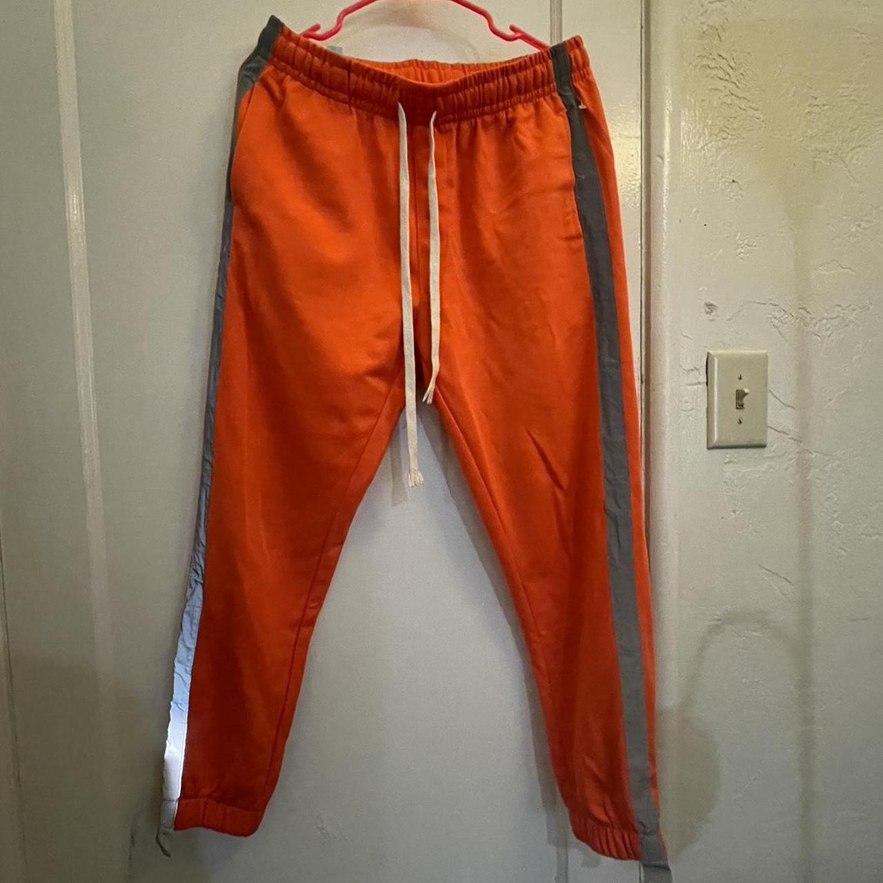 1970s #53 Orange Crush Denver Broncos Sweatpants - Depop