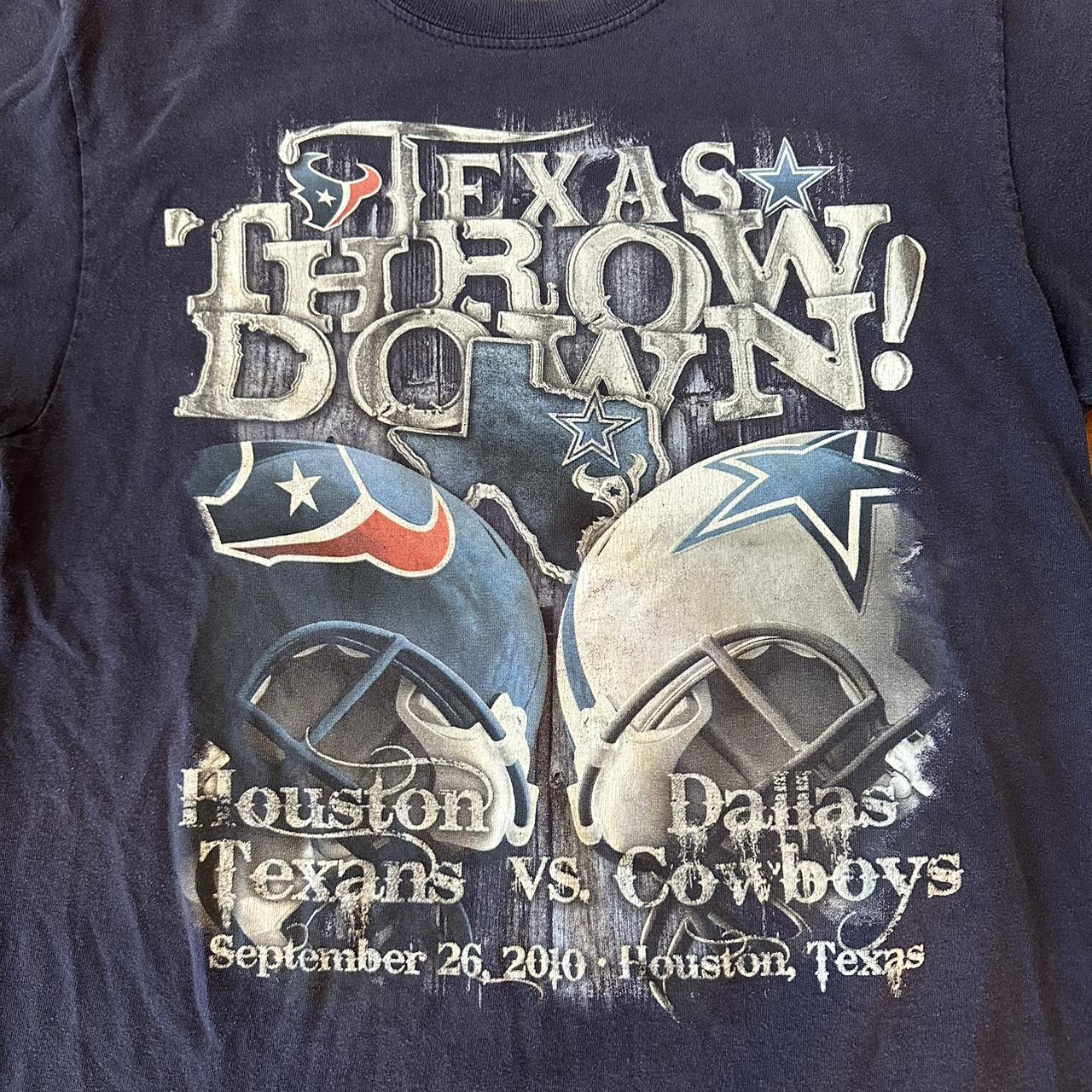 Dallas cowboys vs Houston Texans T-shirt size M - Depop