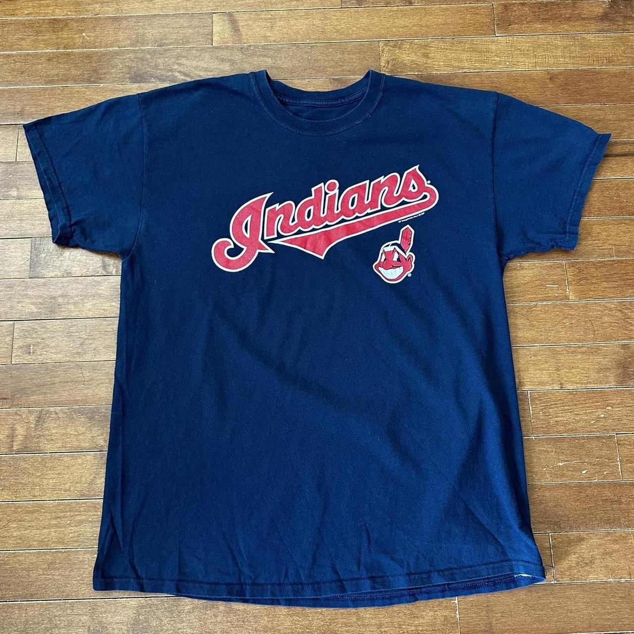 MLB Cleveland Indians Men's Long Sleeve Shirt Size M - Depop