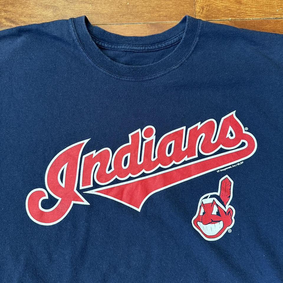 MLB Cleveland Indians Men's Long Sleeve Shirt Size M - Depop