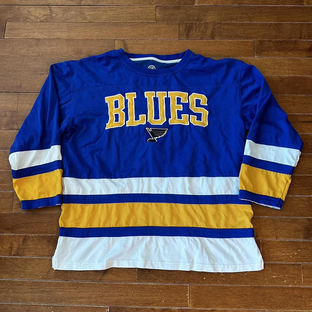 St.Louis blues long sleeve shirt (No Stains)size L - Depop