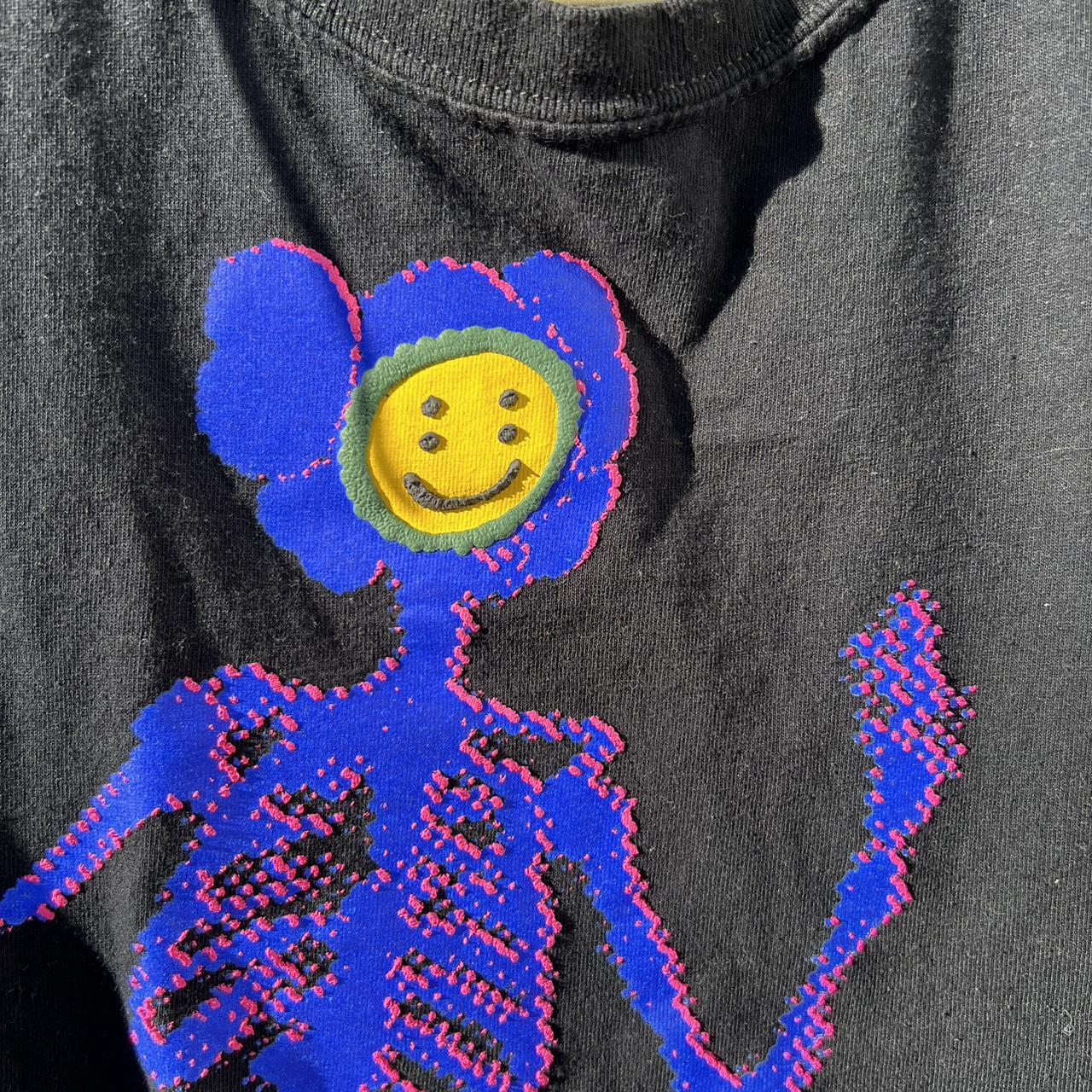 🙂 KAWS x Cactus Plant Flea Market T-shirt Black | Depop