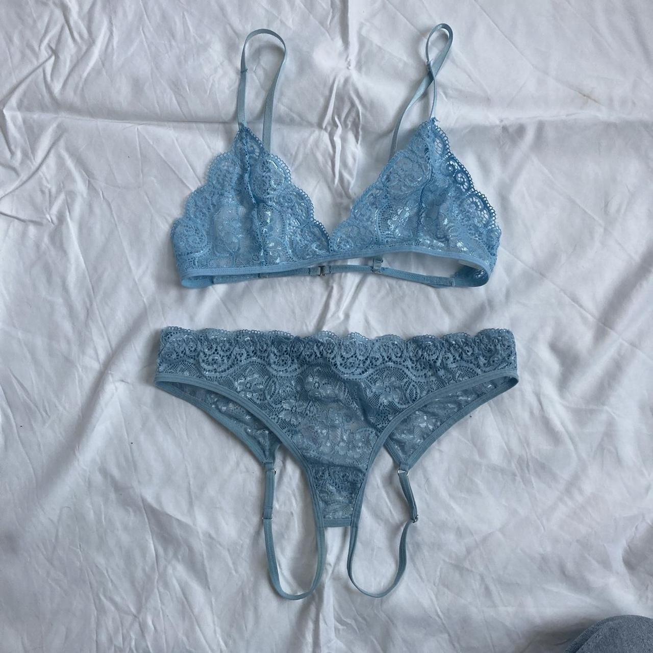 Women's Blue Bra | Depop