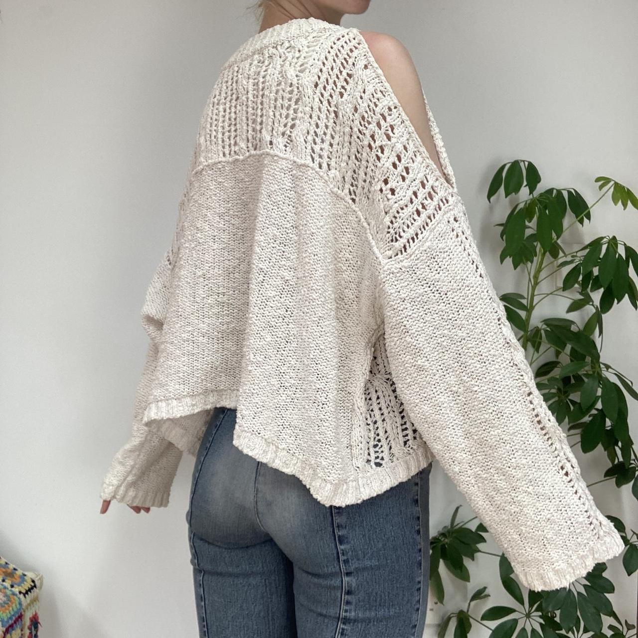 Free People Someday Crochet high quality Sweater Cream Size XS