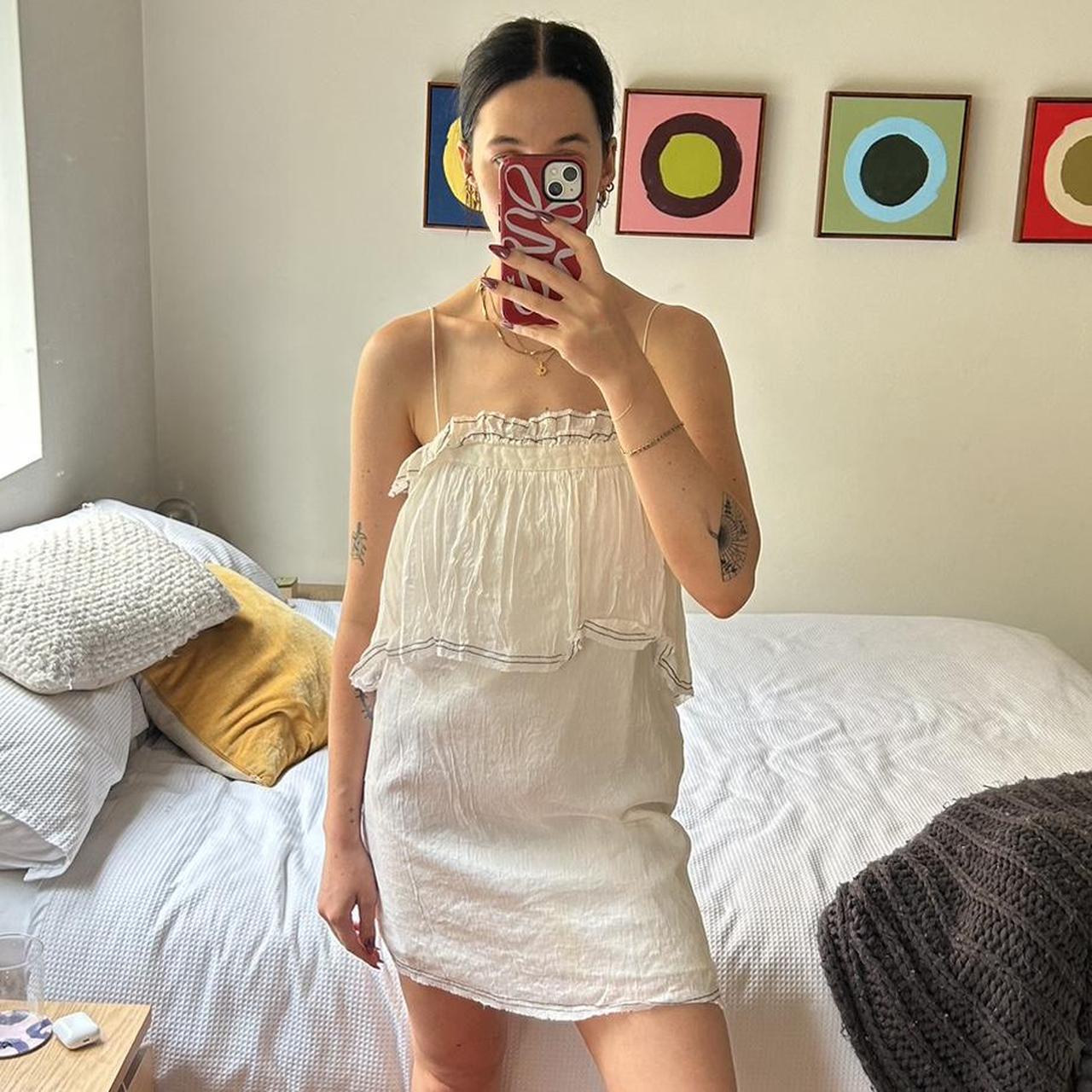 Plain white mini dress best sale