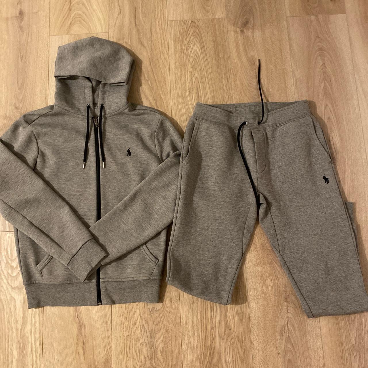 Grey Ralph Lauren tracksuit Only worn once Size xs... - Depop