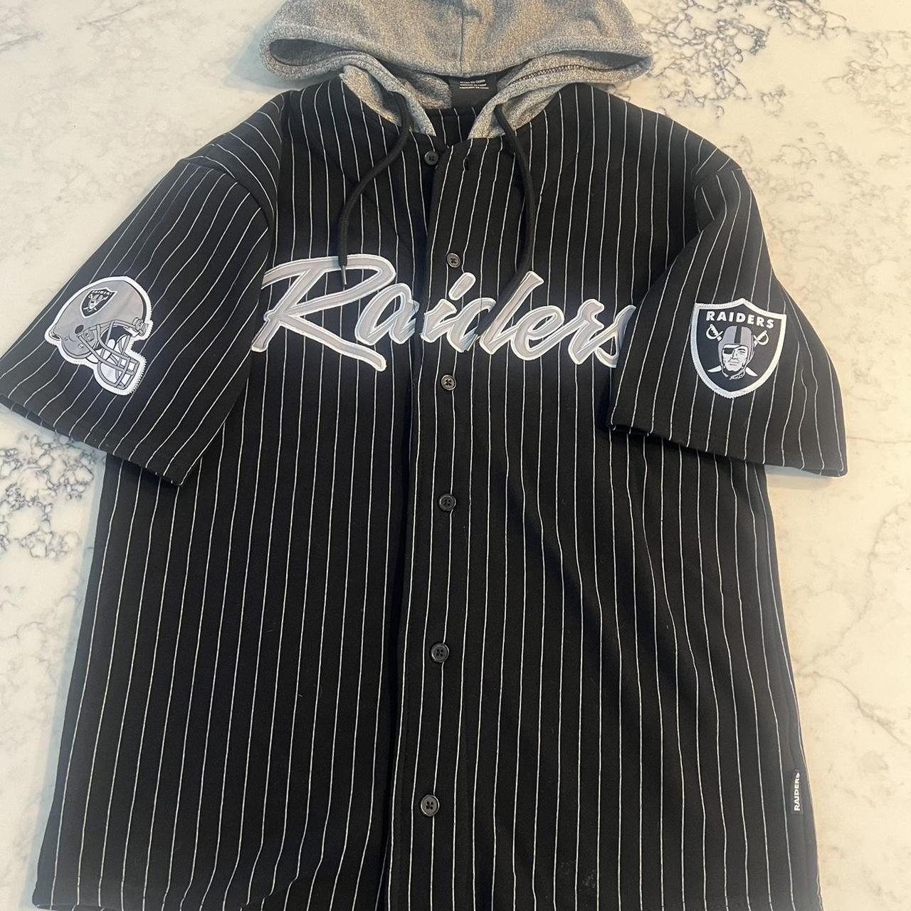 Oakland raiders baseball shirt hotsell