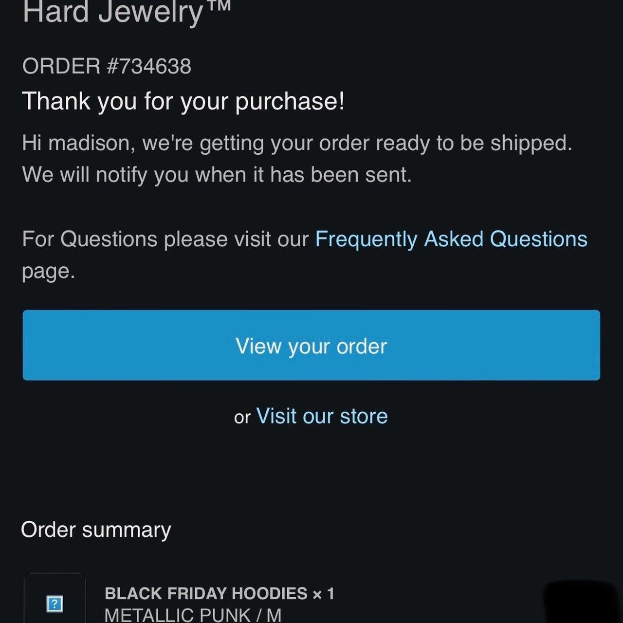 Hard Jewelry Hoodie Worn A Couple Time But In Depop