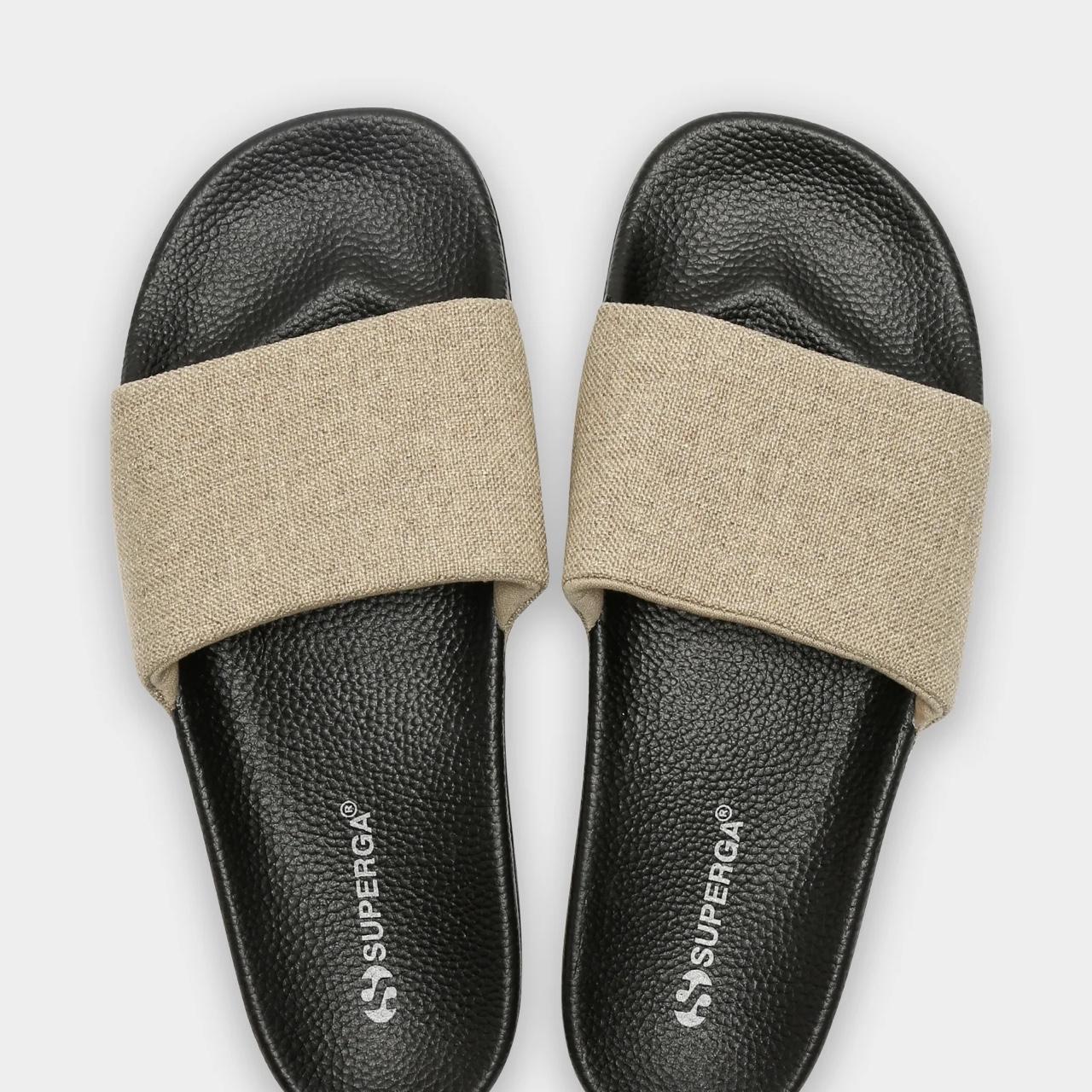 superga 1908 rope linen slides
