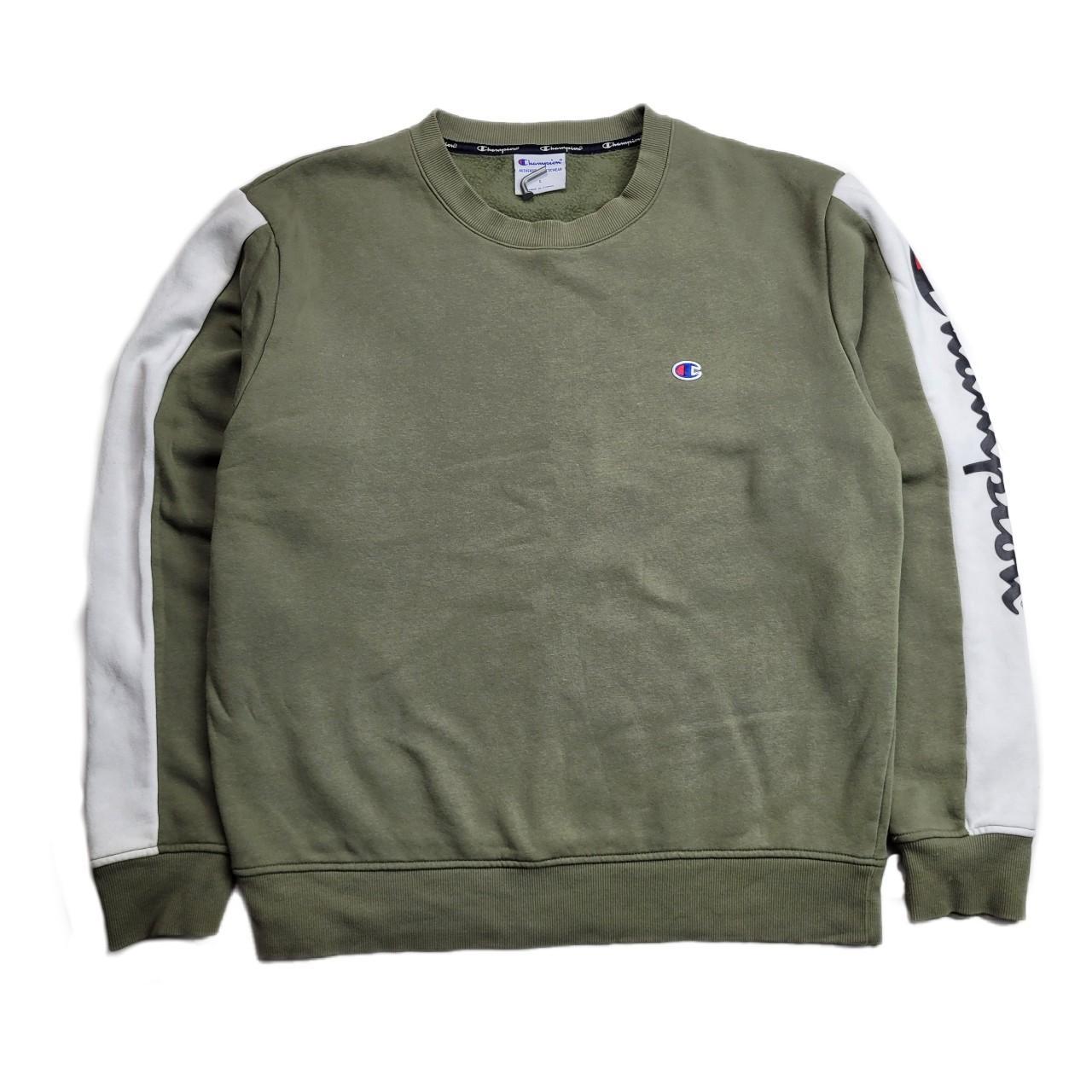 Champion olive best sale green sweatshirt