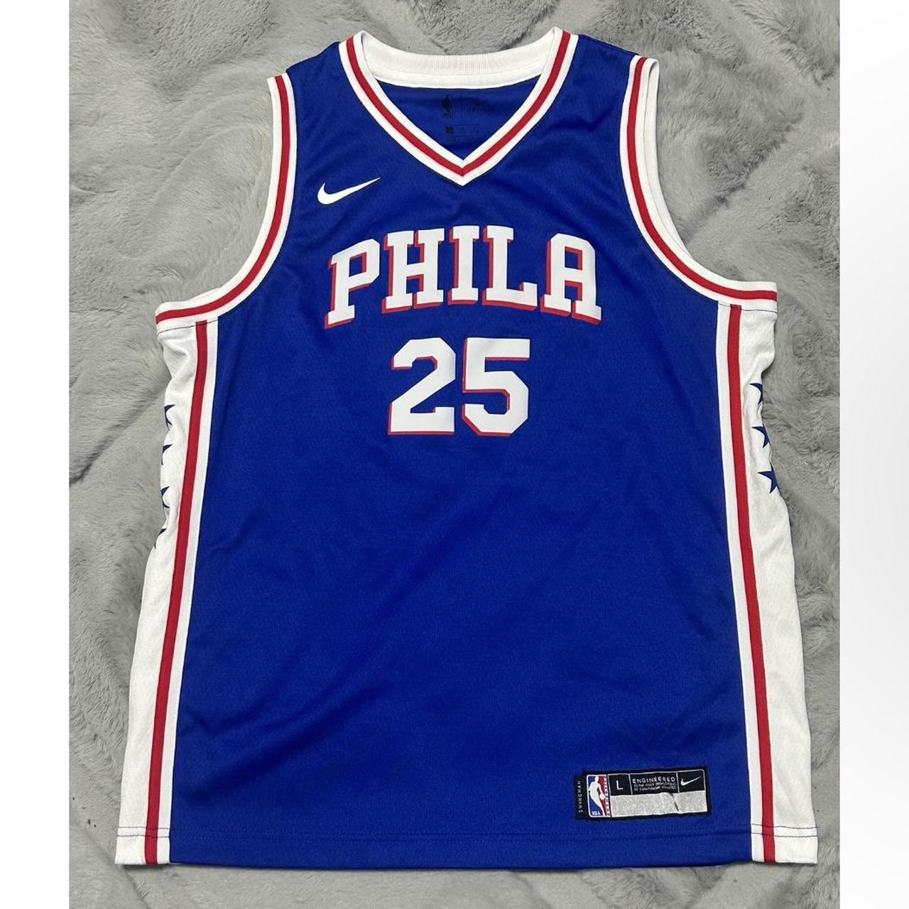 PHILADELPHIA 76ERS BEN SIMMONS BLUE NBA JERSEY MENS. Depop