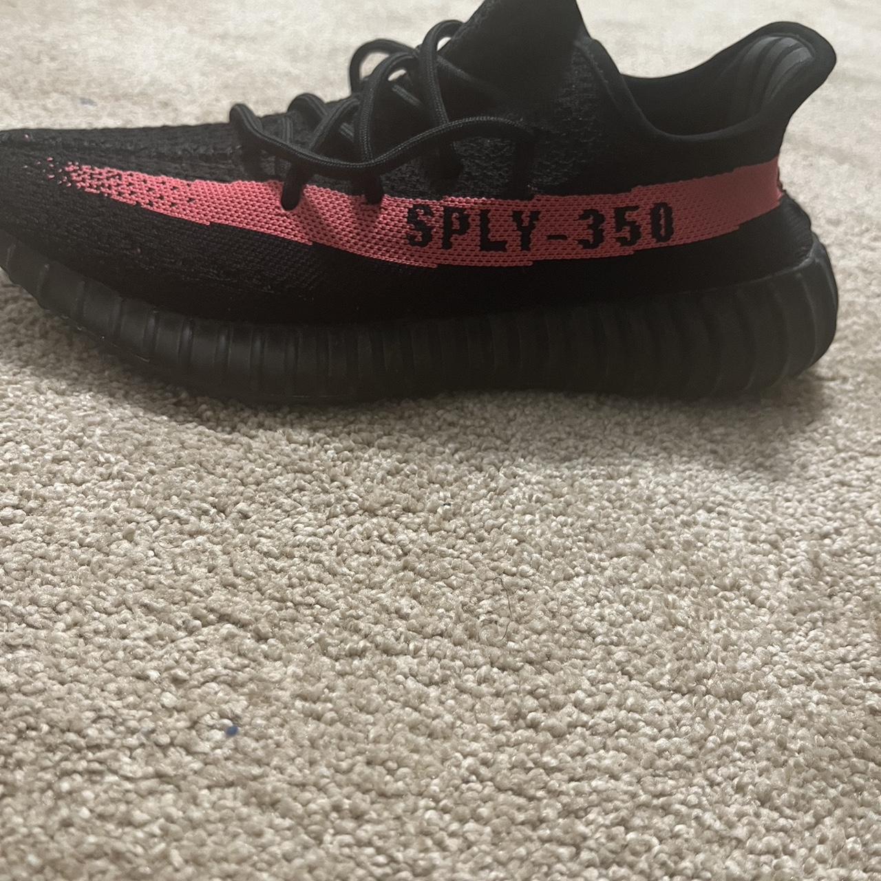 yeezys core black red