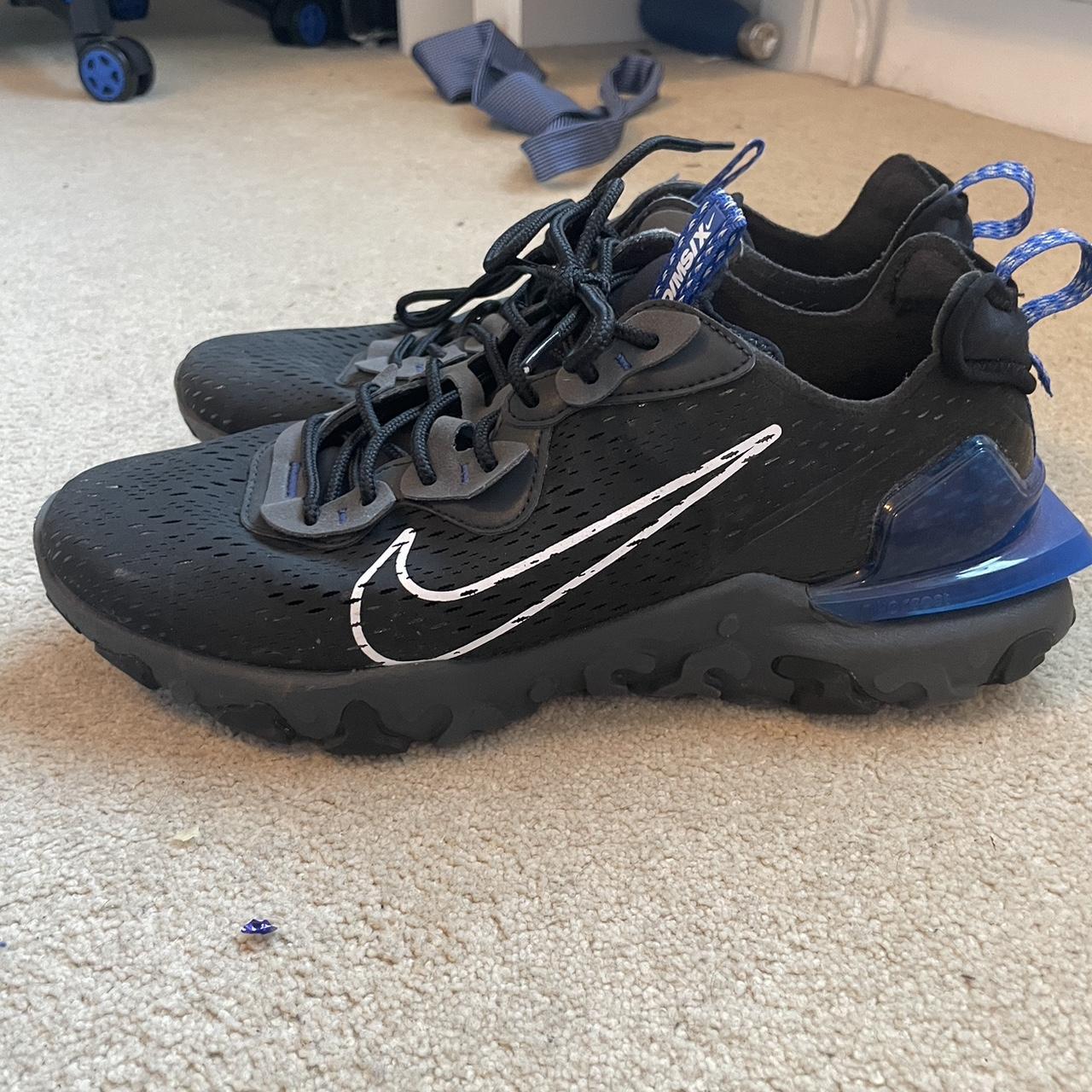 Nike D/MS/X Black and blue running shoes #nike... - Depop