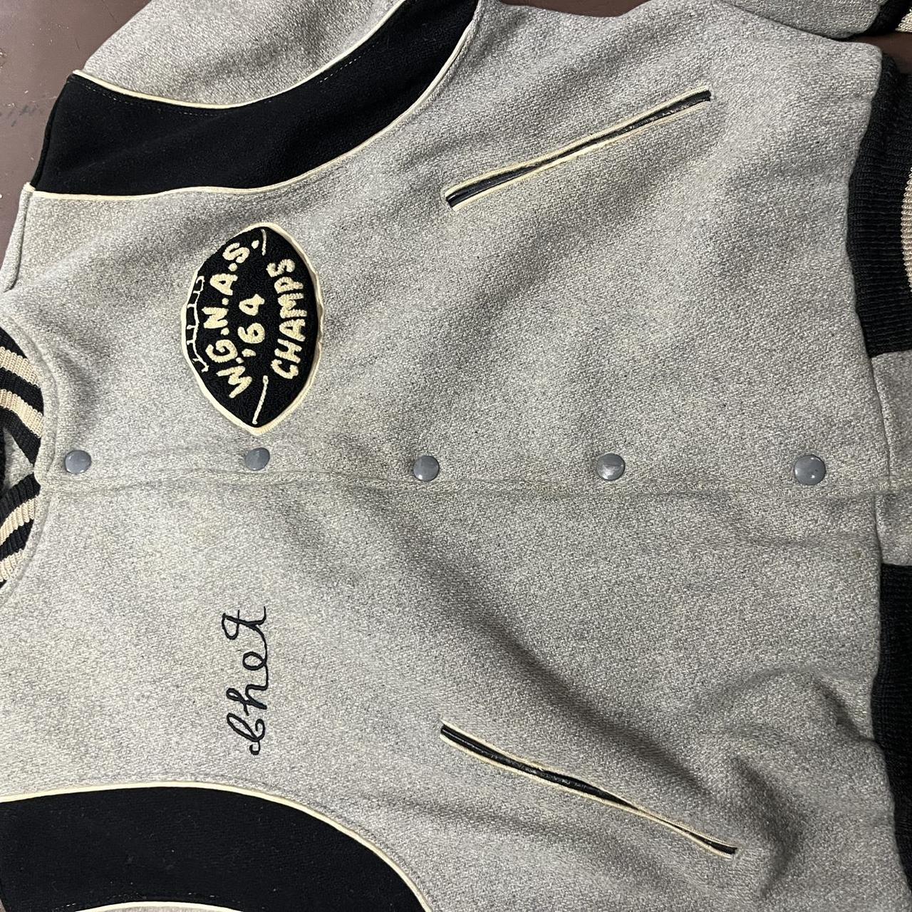 NCAA Men's Varsity Jacket - Grey/Multi - L – 1960… - image 2