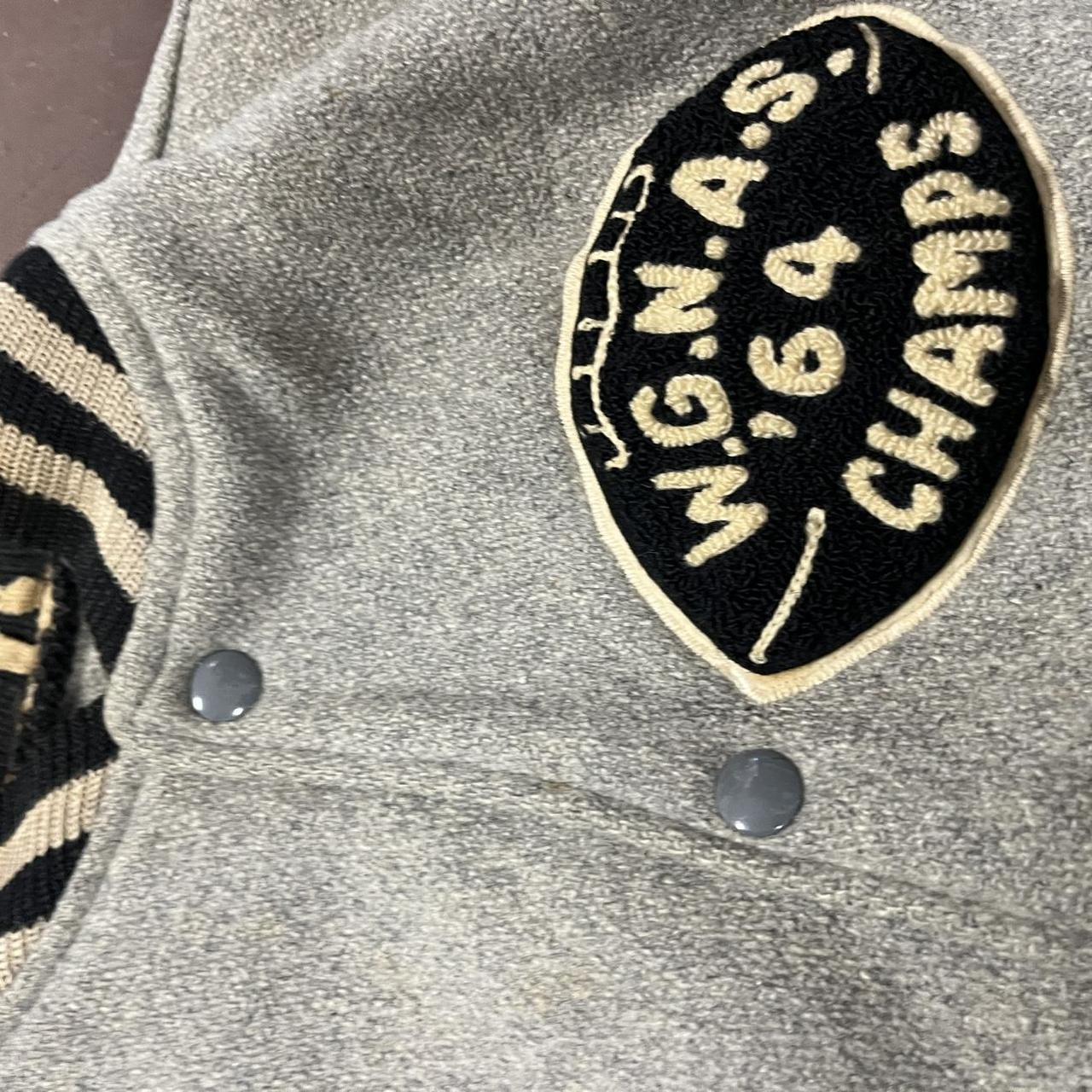 NCAA Men's Varsity Jacket - Grey/Multi - L – 1960… - image 3