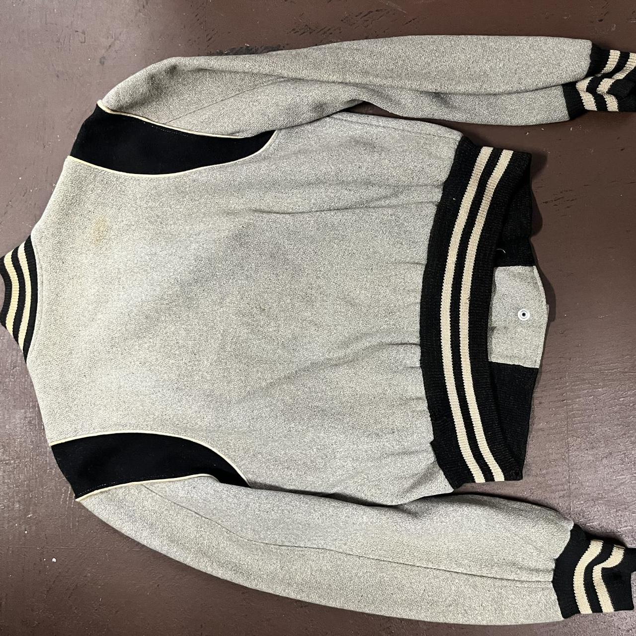 NCAA Men's Varsity Jacket - Grey/Multi - L – 1960… - image 5