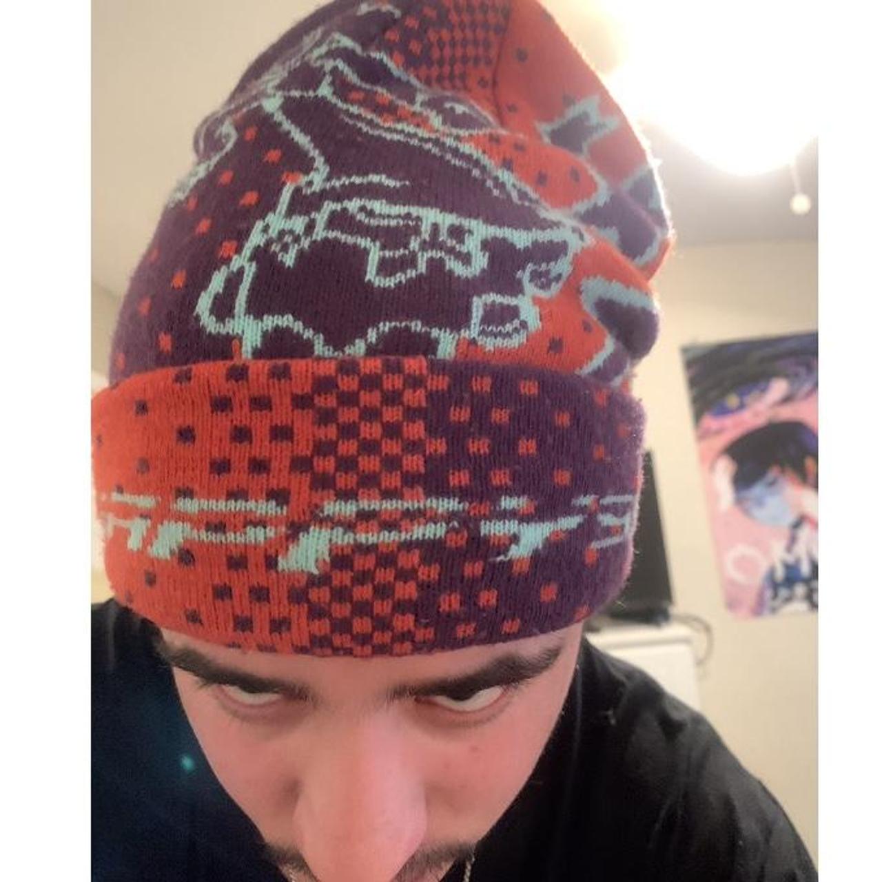 KINDA RARE HAPPY99 BEANIE ONLINE PIXEL STAR IN RED...