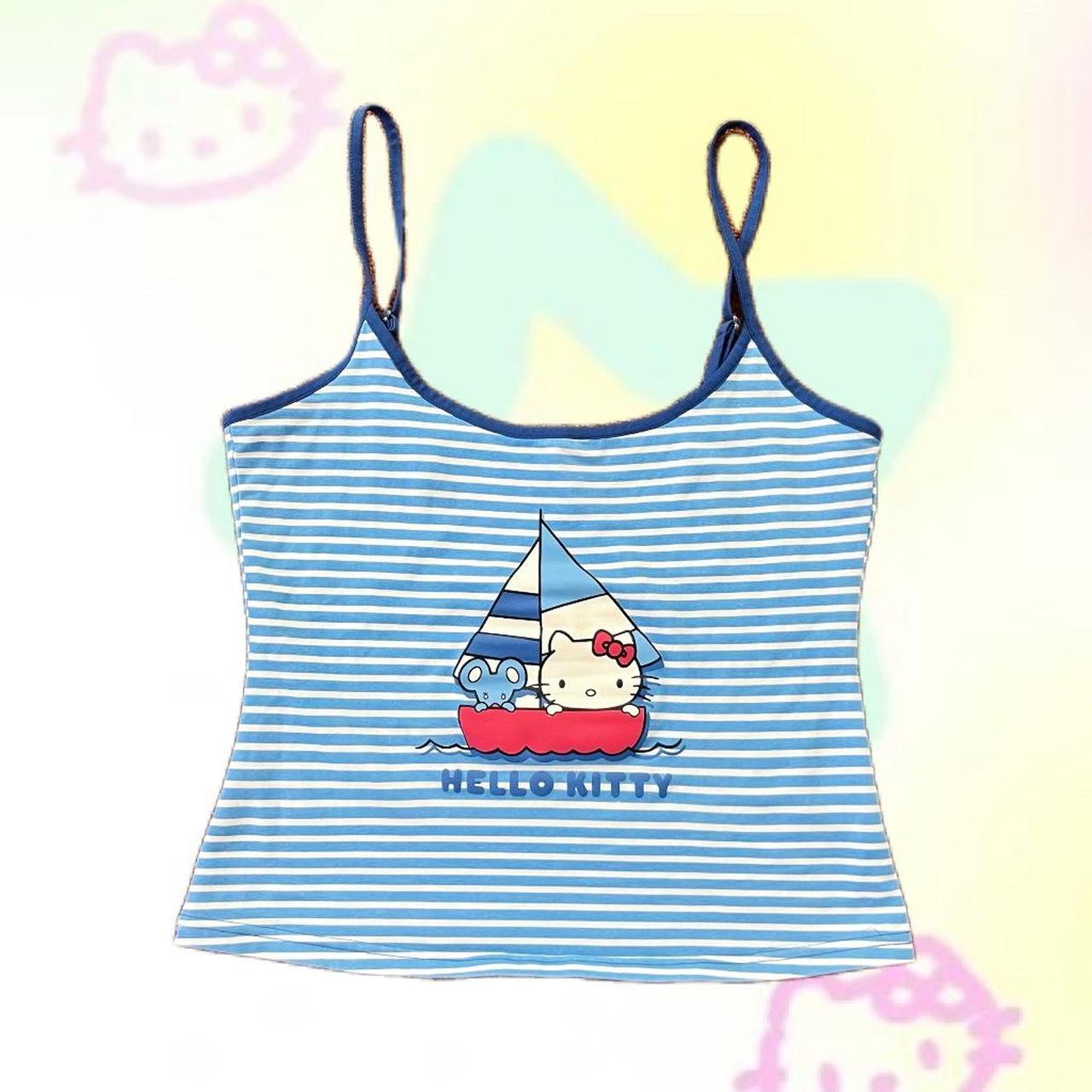 Hello kitty tank top🎀 Size tag large FITS ON... Depop
