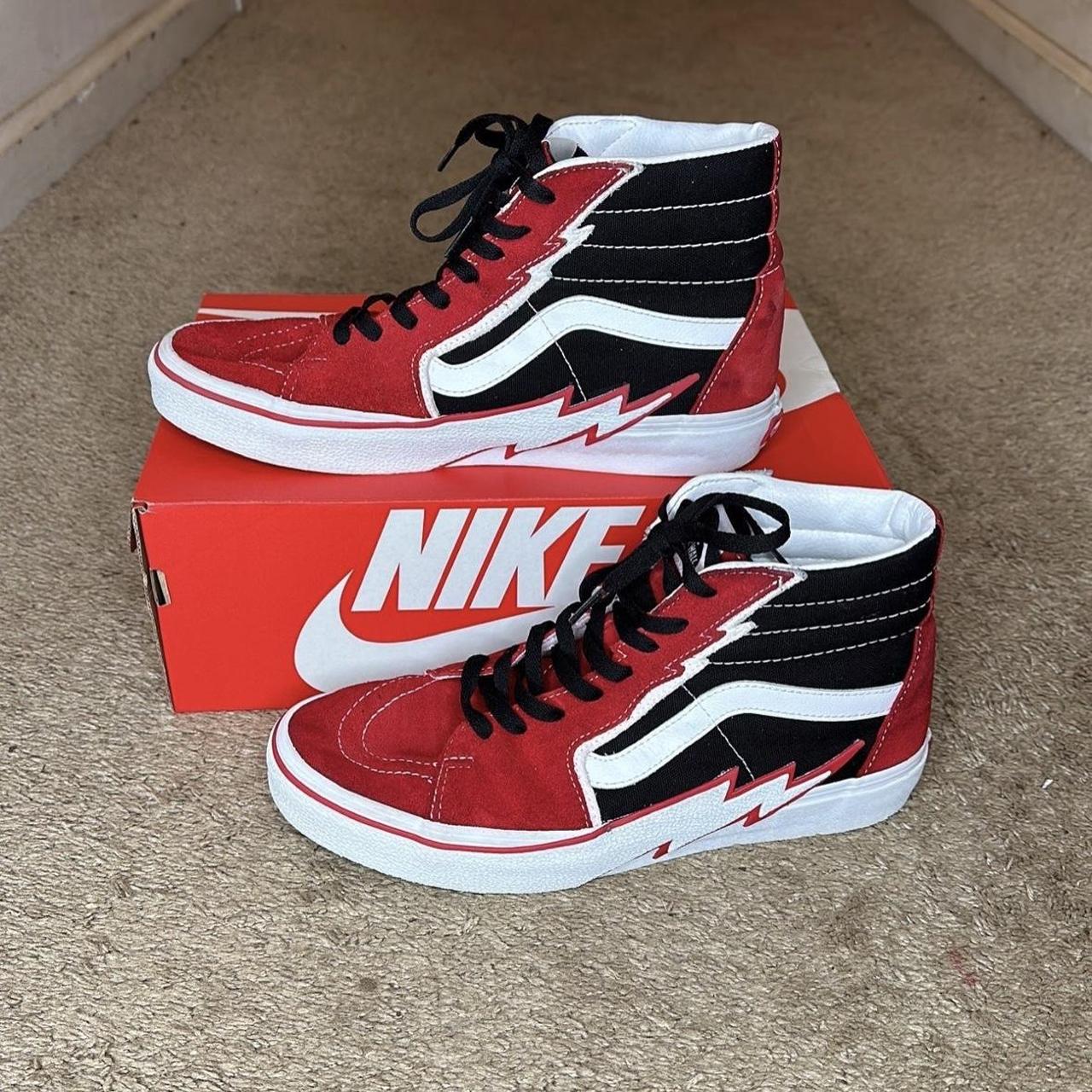 Vans - Sk8 Hi Bolt Black/Racing Red - Shoes