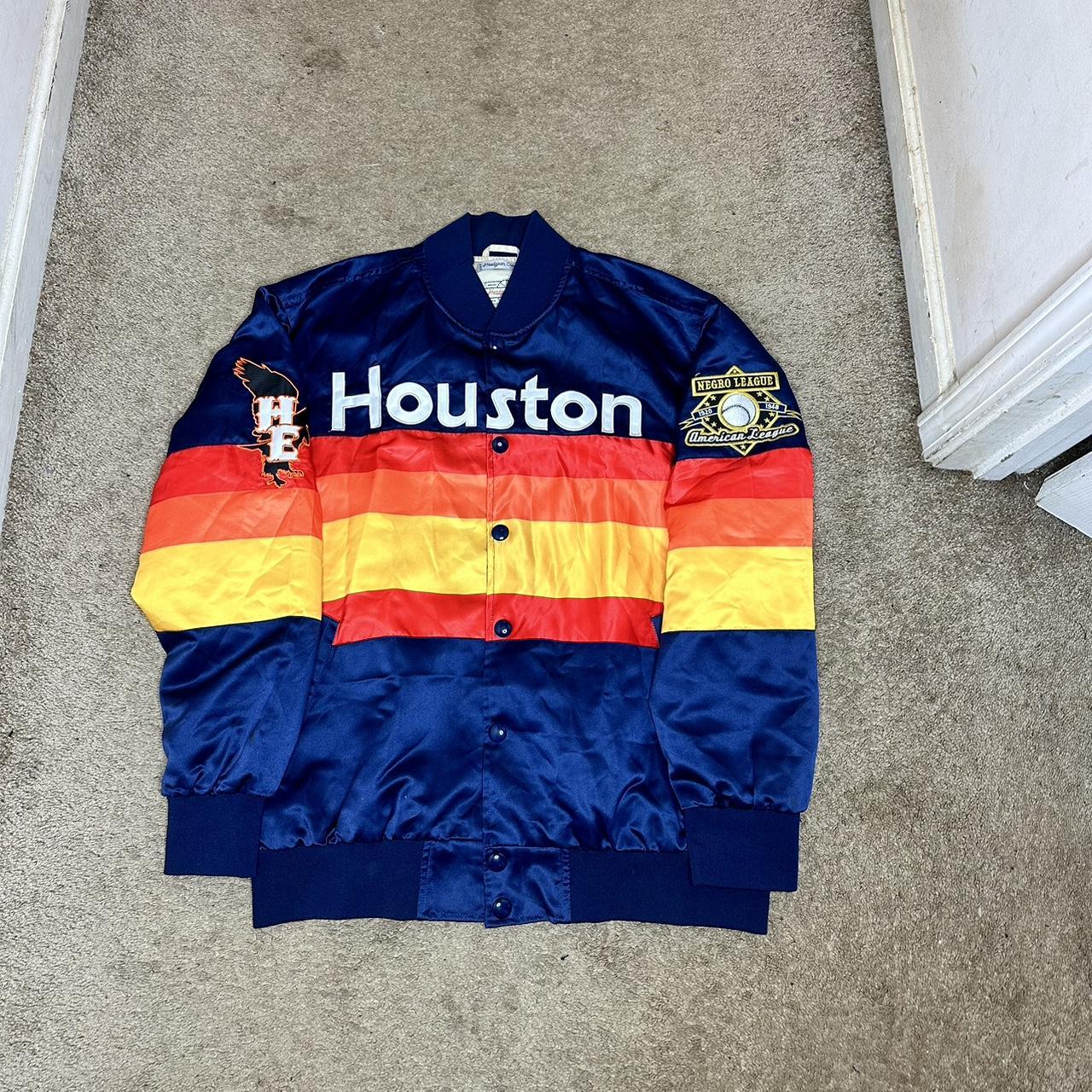 Vintage Houston Astros Jersey Shirt Stitched-on - Depop