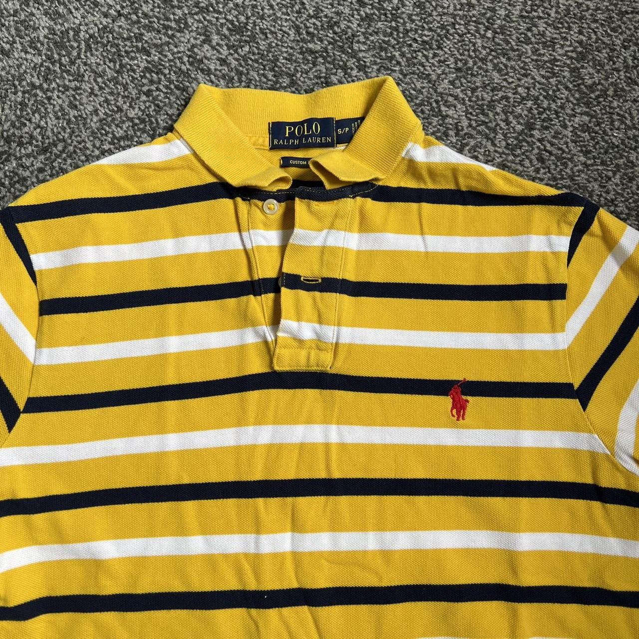 Striped polo shirt Mens size Small Good condition... Depop