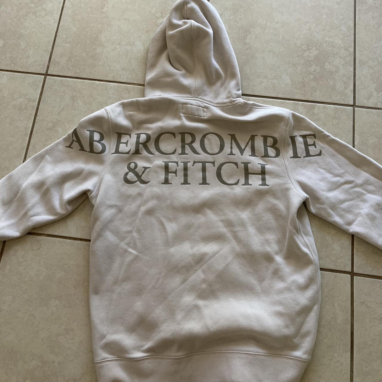 abercrombie hoodie, cream great condition, amazing... Depop