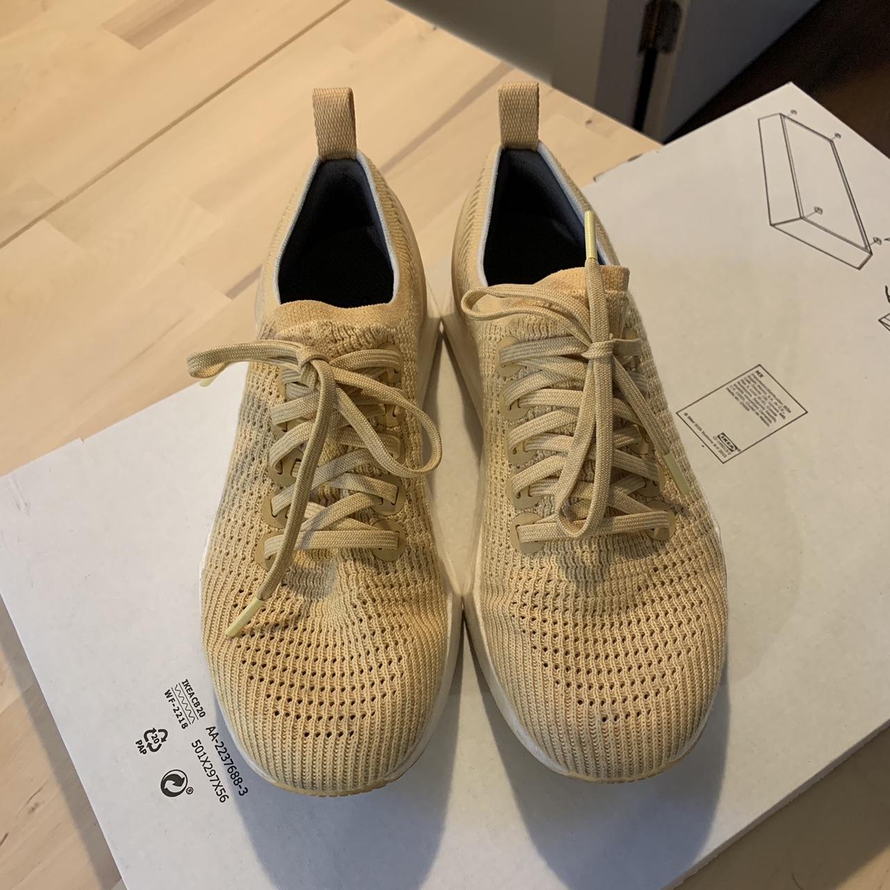 Allbirds Women's Tan and White Trainers | Depop