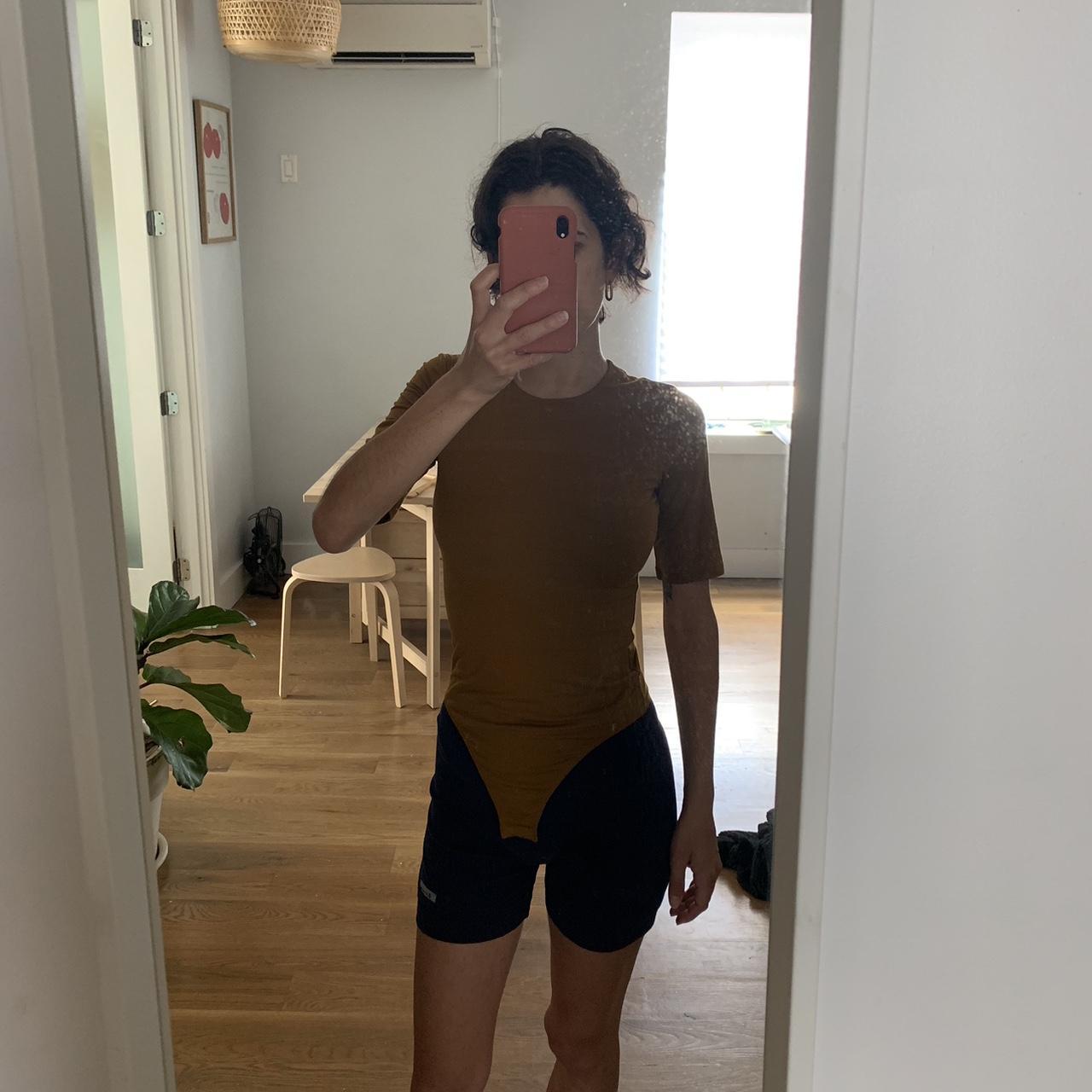 Everlane short sleeve crew neck body suit. never... Depop