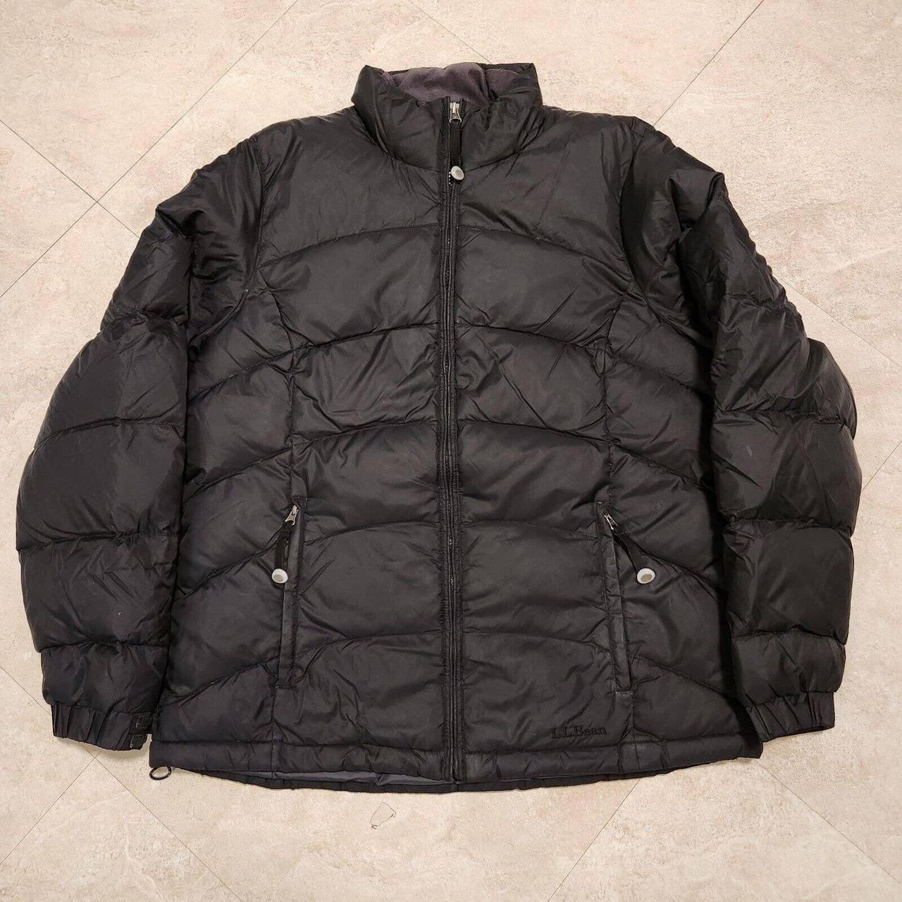 Selling LL Bean Jacket Mens M Medium Black Full Zip... - Depop