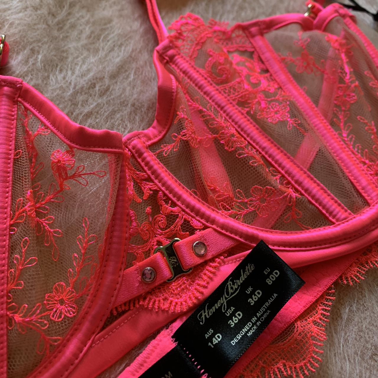 Honey Birdette Gabrielle In Hot Pink Bra And Thong Depop 4781