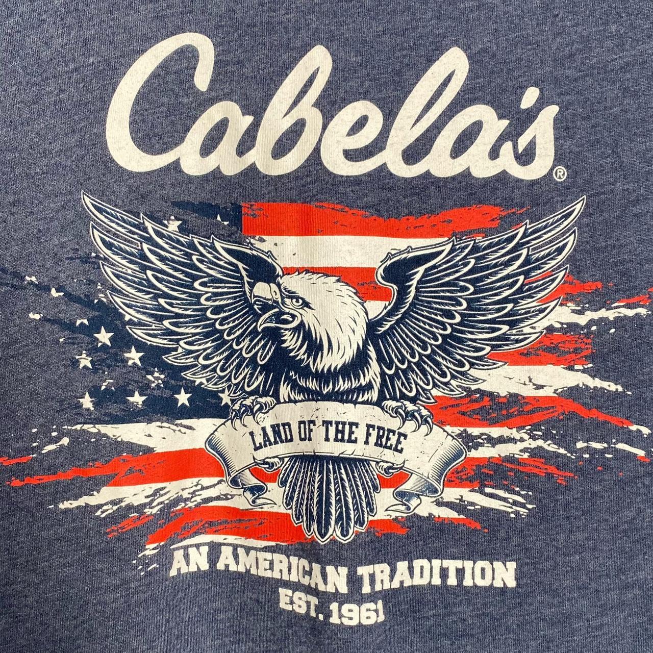 Cabela’s Land of The Free tshirt. 60 cotton, 40... Depop