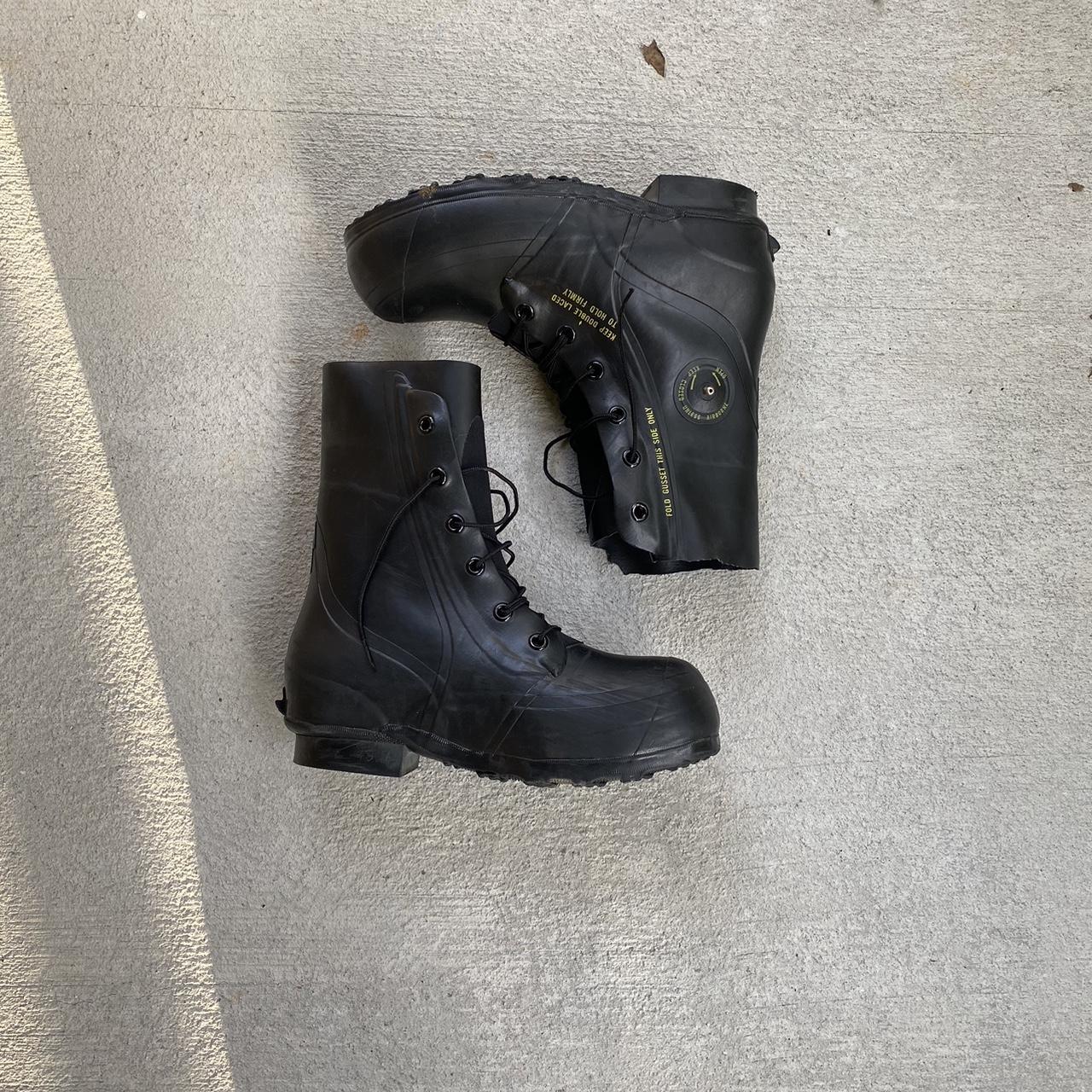 Vintage Black Bata Military Bunny Boots all wear is... Depop