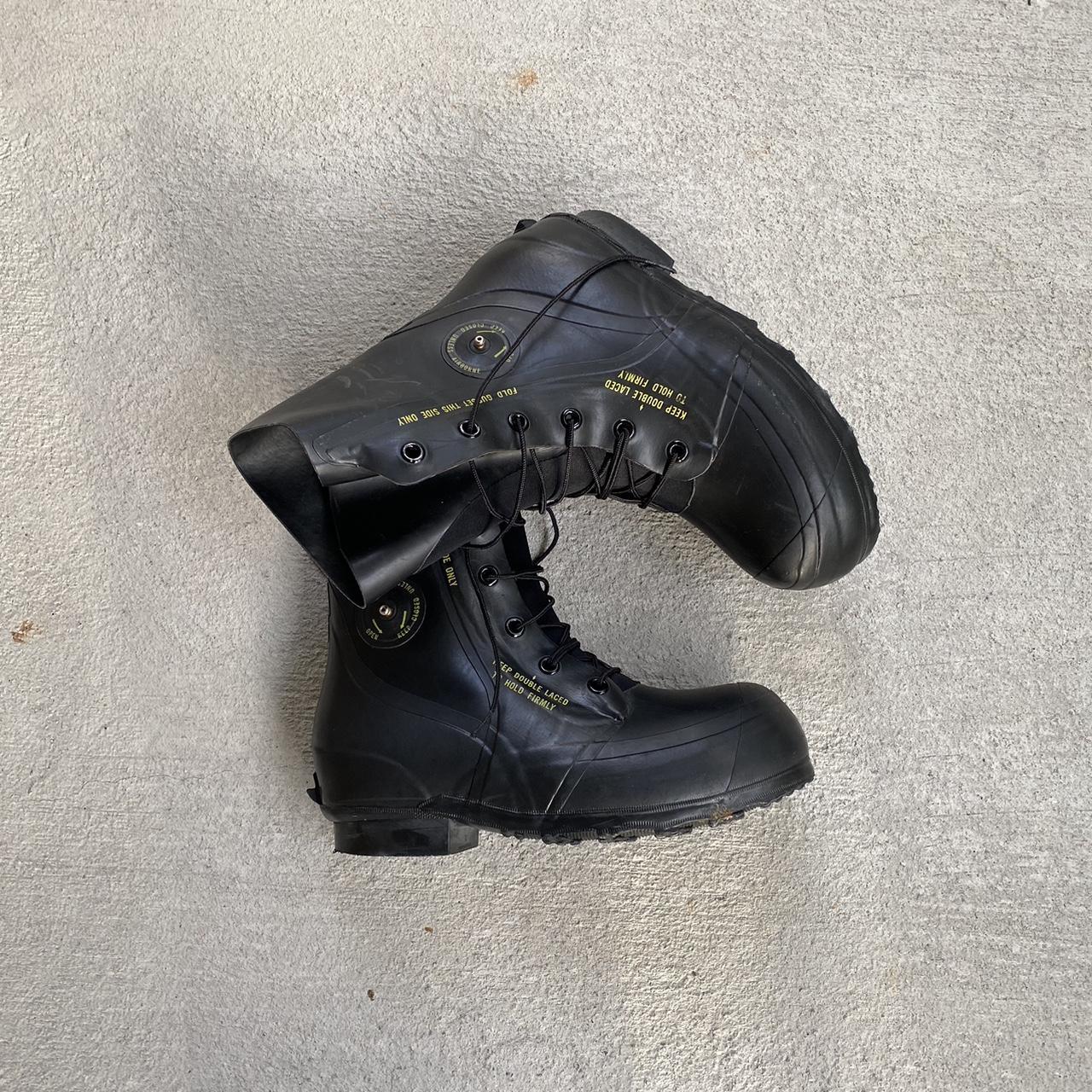 Vintage Black Bata Military Bunny Boots all wear is... Depop