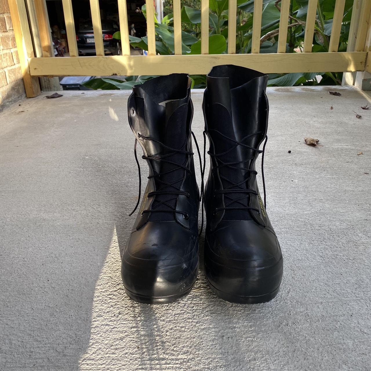 Vintage Black Bata Military Bunny Boots all wear is... Depop