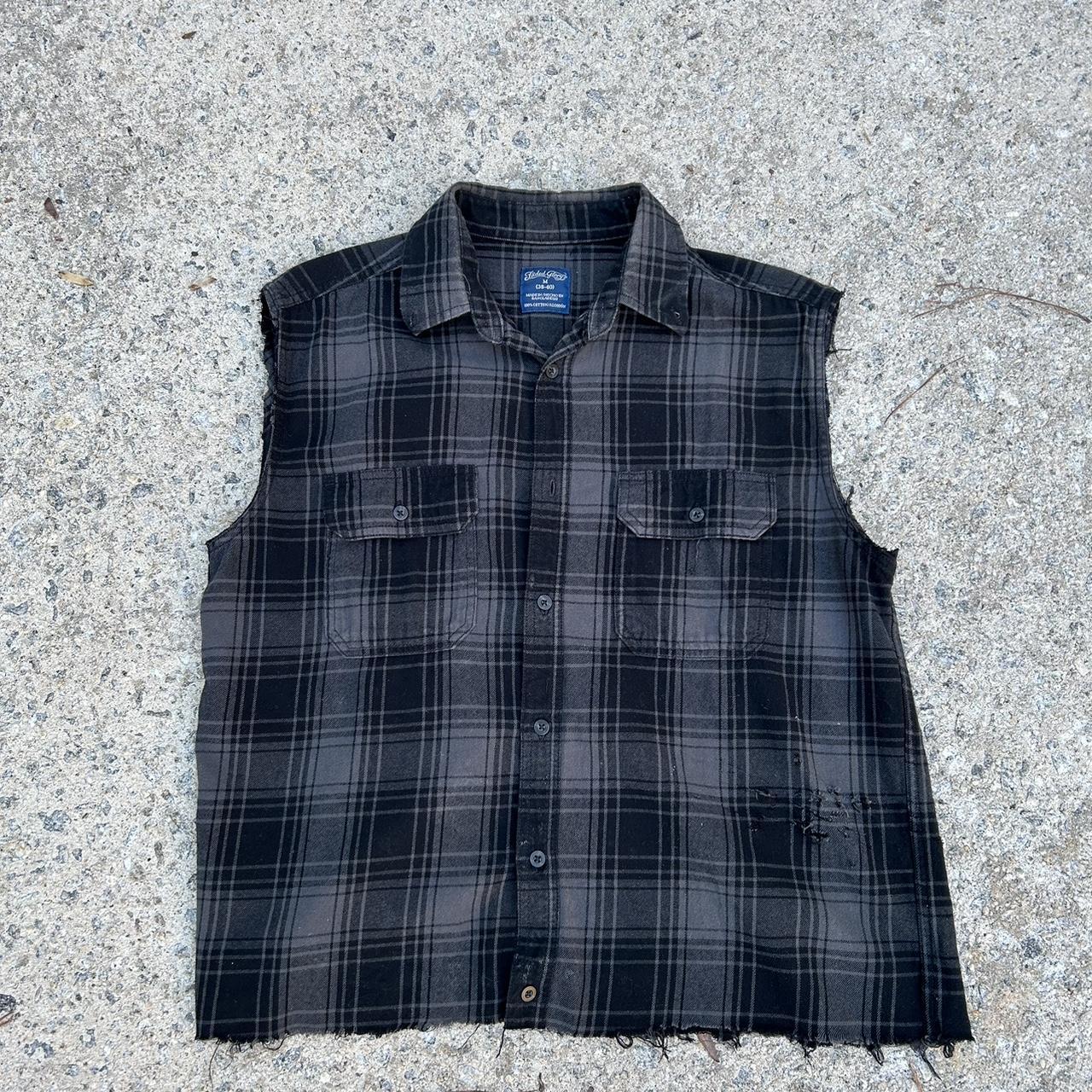 Y2K Faded Glory Tank Top Flannel All signs of wear… - Depop