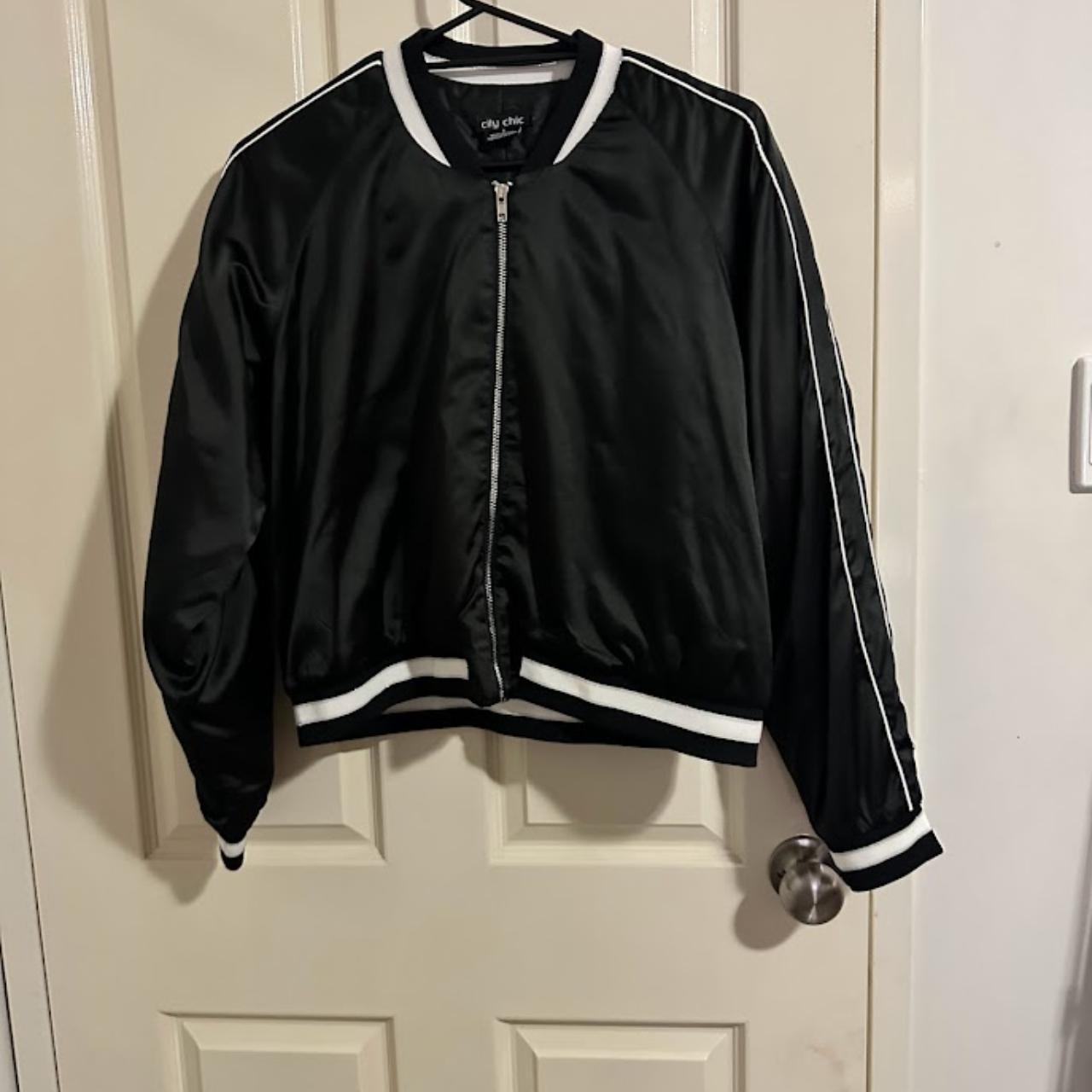 Cropped Bomber Jacket - Depop