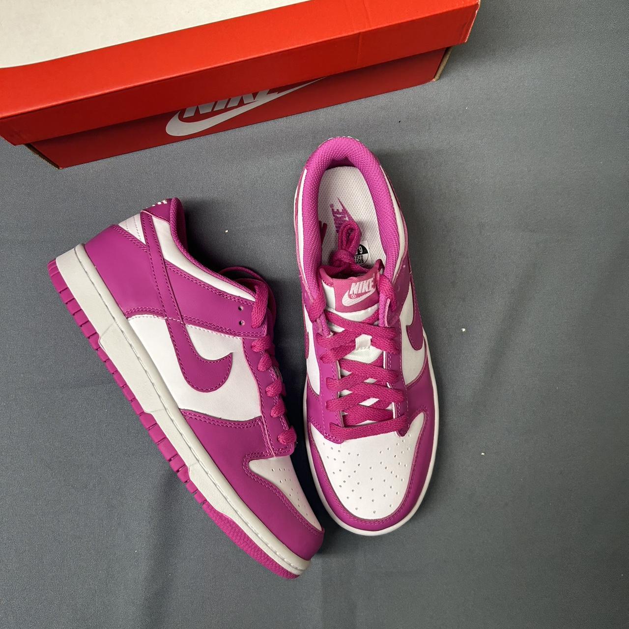 Nike Dunk Fuchsia DS BRAND NEW Size 7Y 8.5W Size Depop
