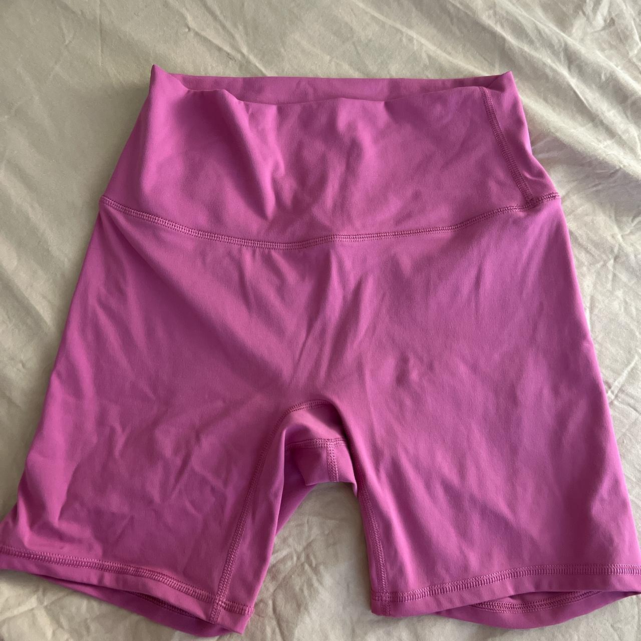 Dally and co Pink bike shorts Worn once Size 8 - Depop