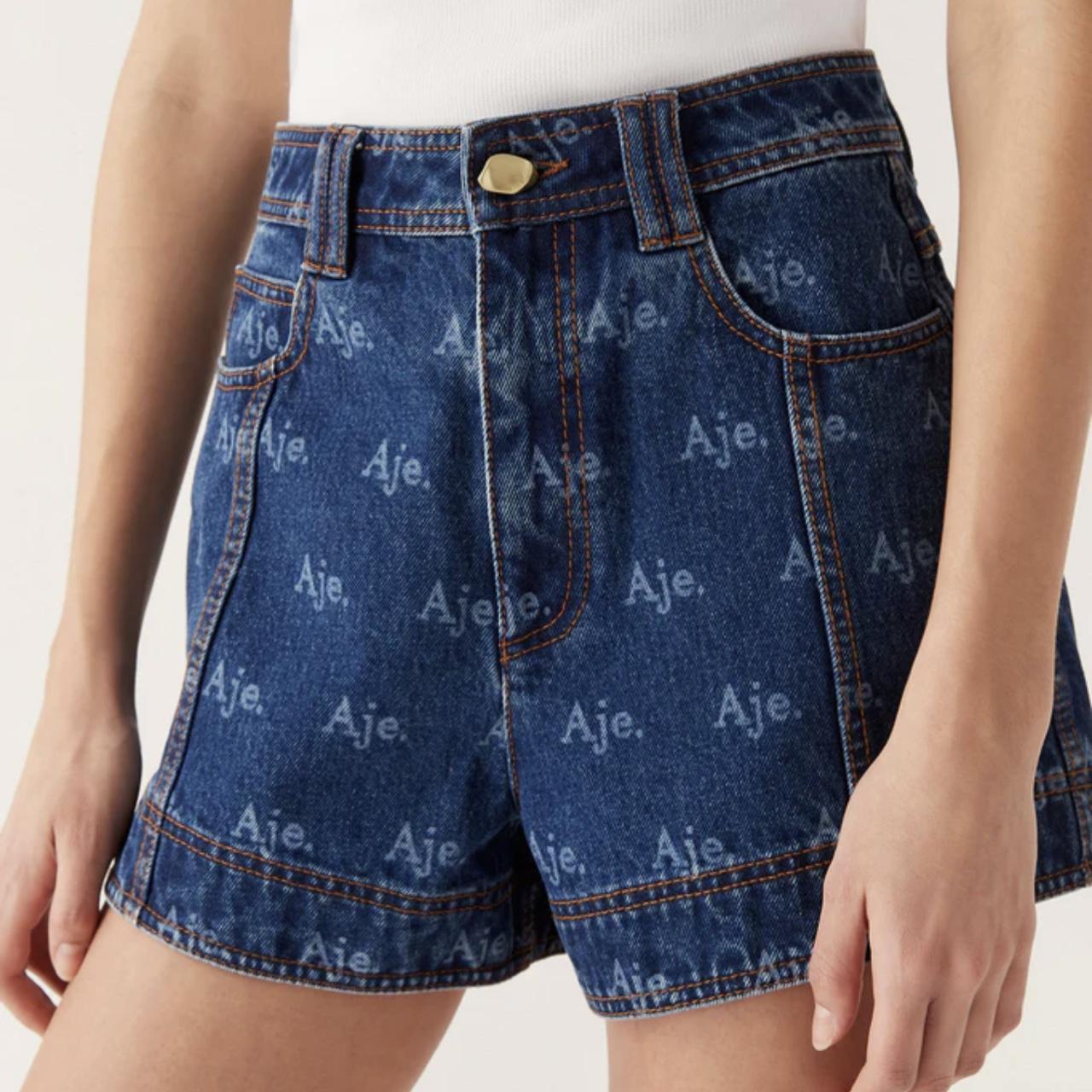 Aje Ratio Logo Denim Shorts Brand new with tags... Depop