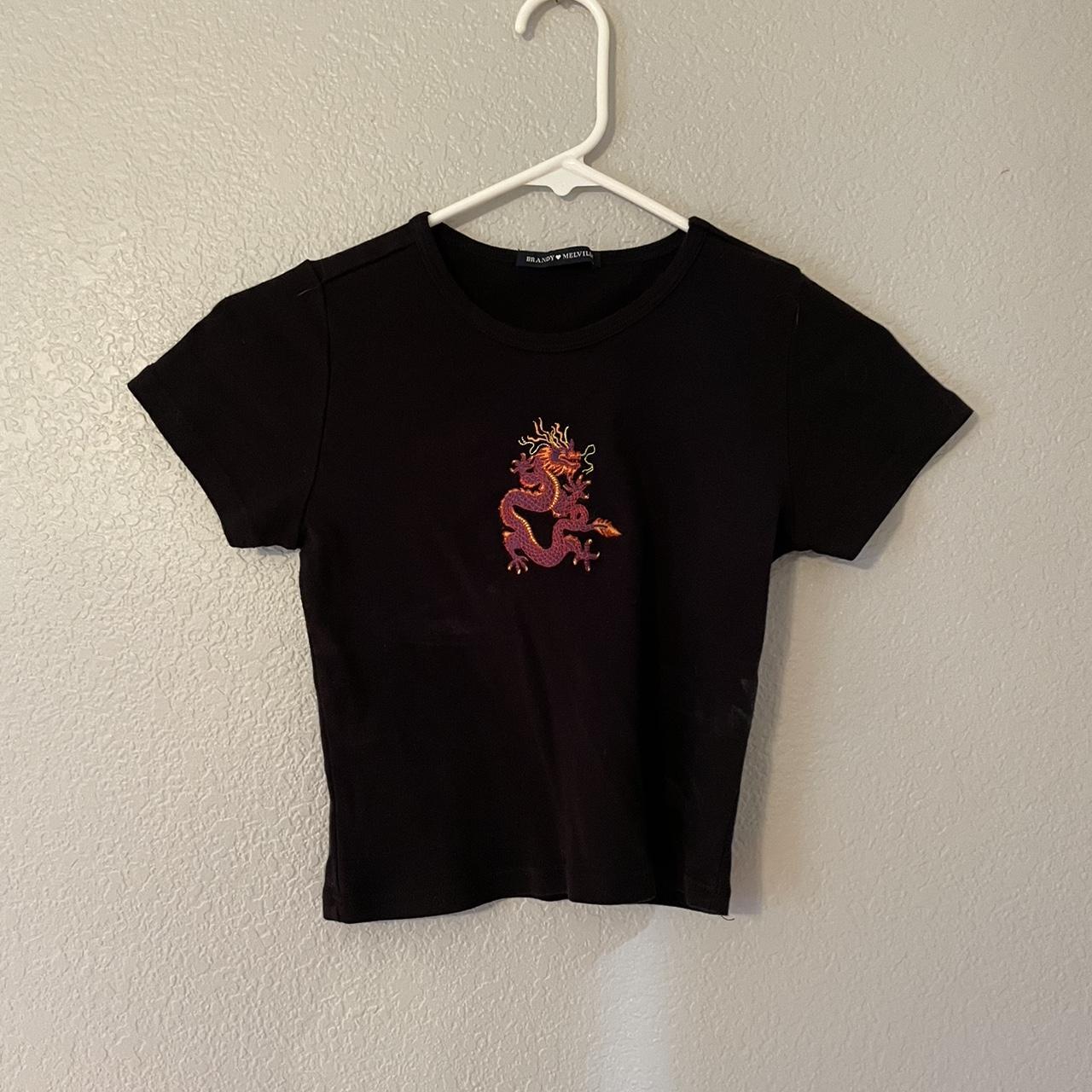 Brandy Melville dragon top. Size: One size - Depop