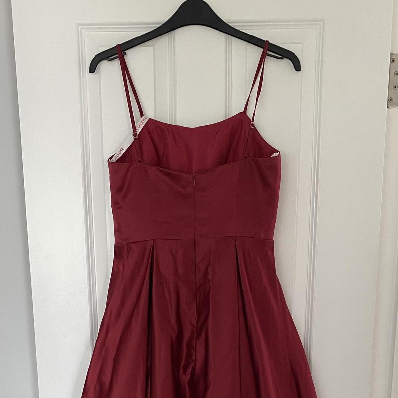 burgundy prom dress jj’s house - Depop