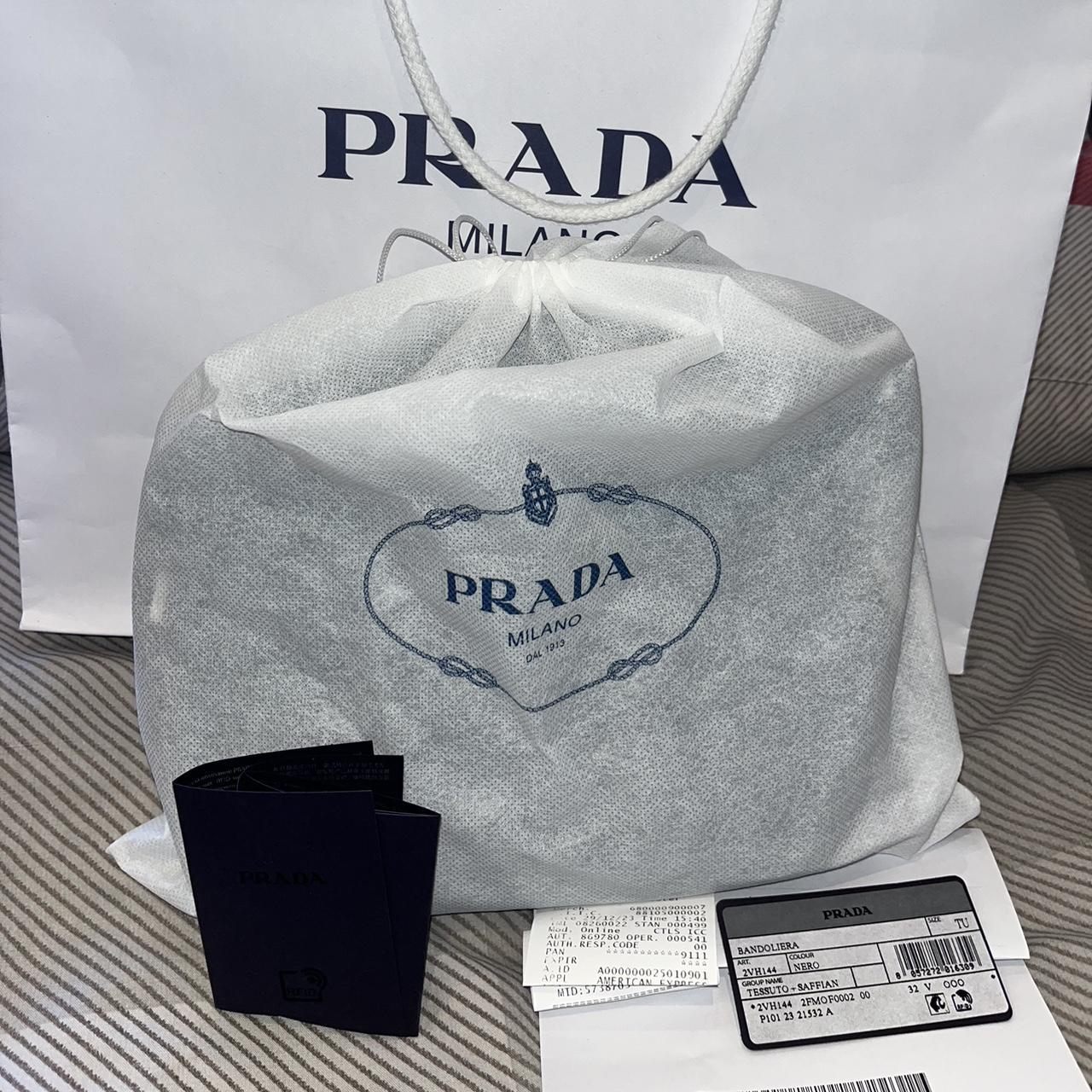 Prada bag packaging hotsell